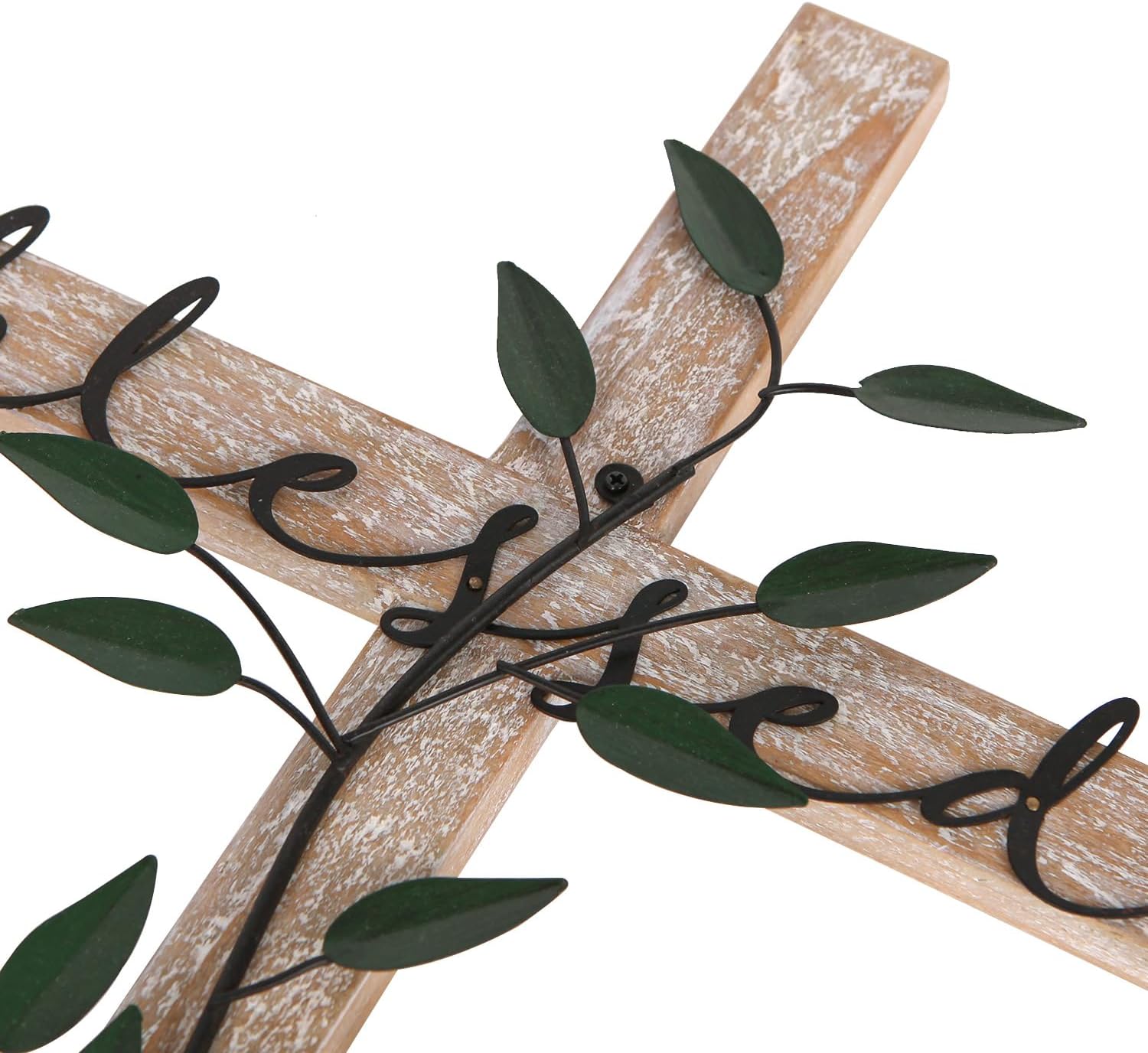 NIKKY HOME Wall Cross Rustic Wooden Cross Decor