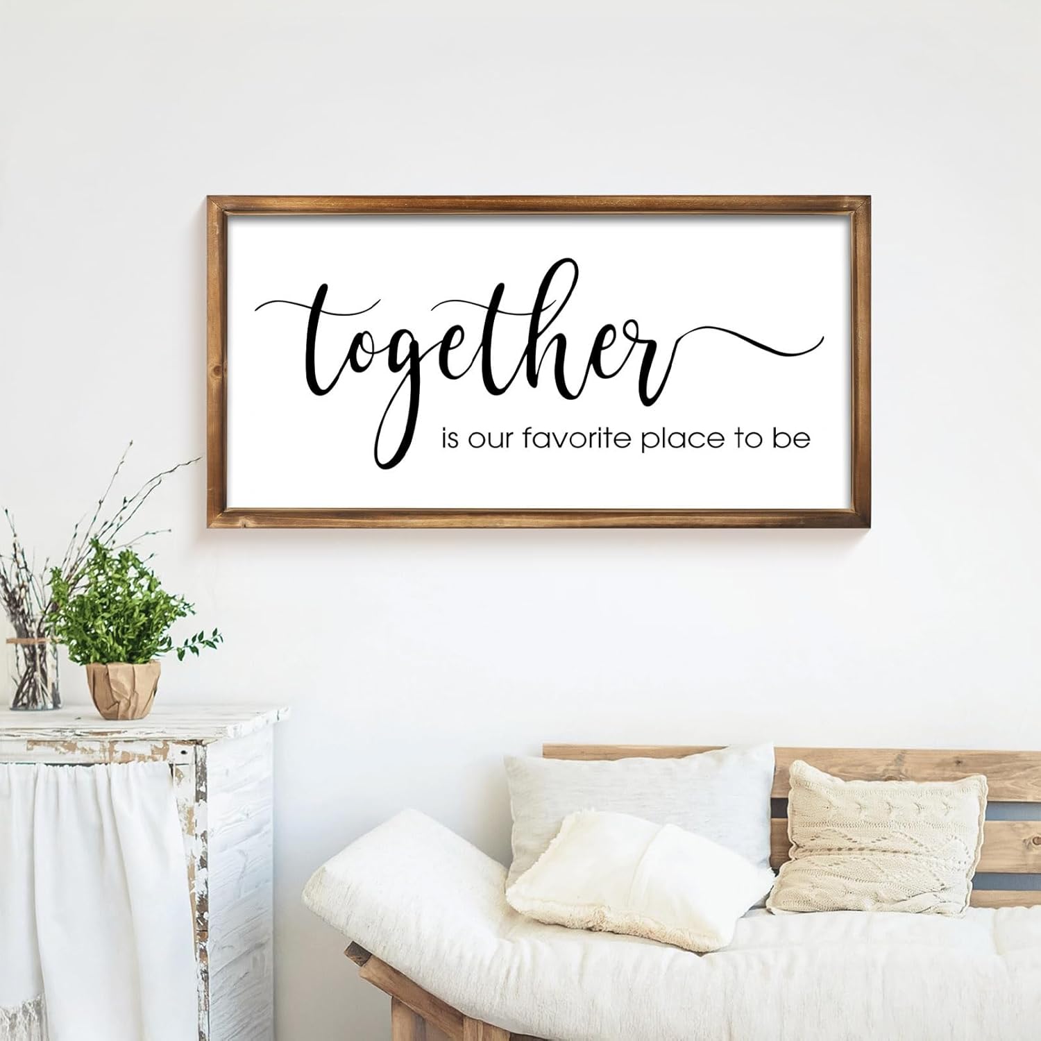 24 x 12 Inch Rustic Family Wall Decor Sign