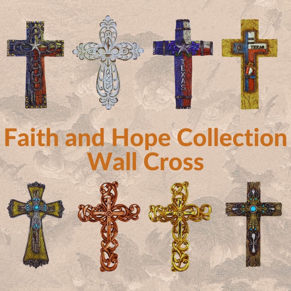 Comfy Hour Faith and Hope Wall Cross 12 Inch