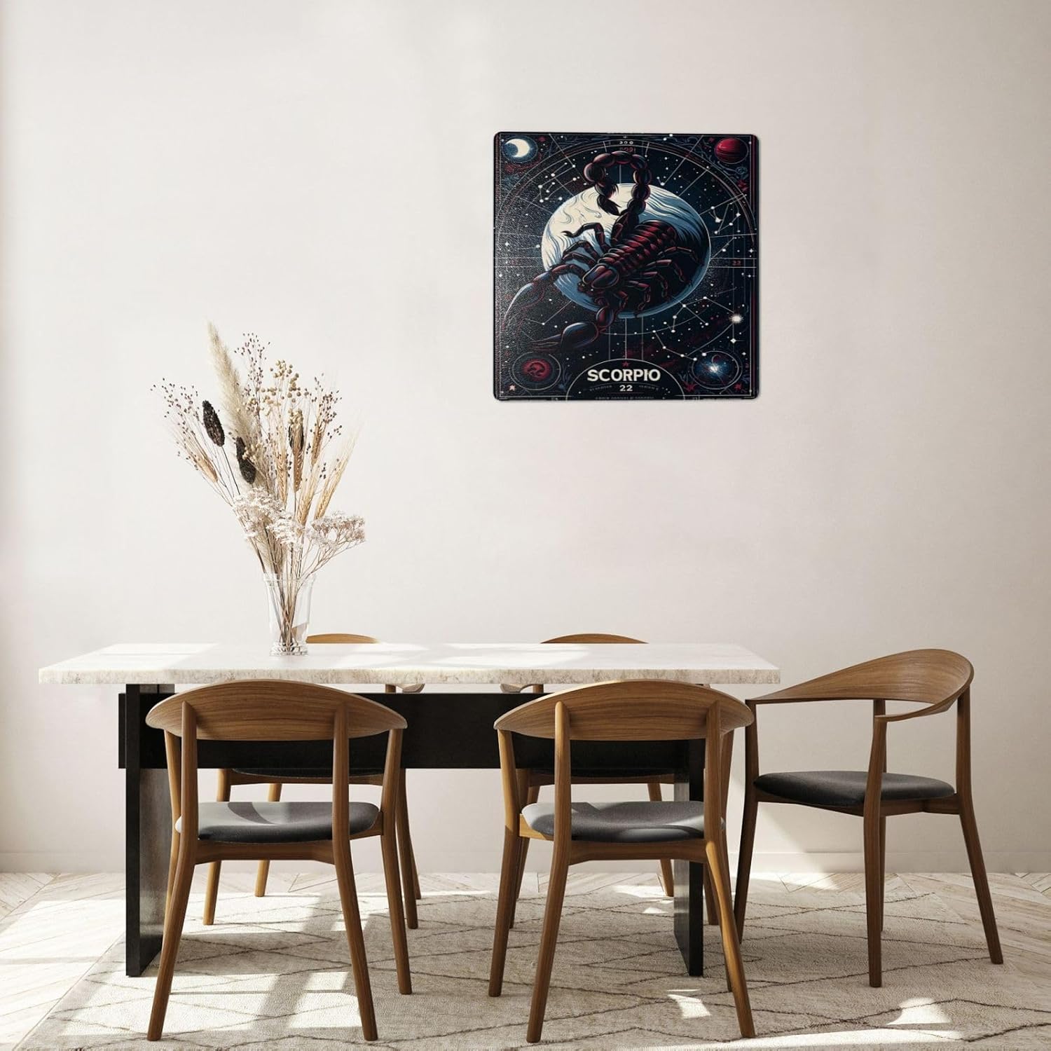 Twelve Constellations Scorpio Zodiac Metal Poster Decor