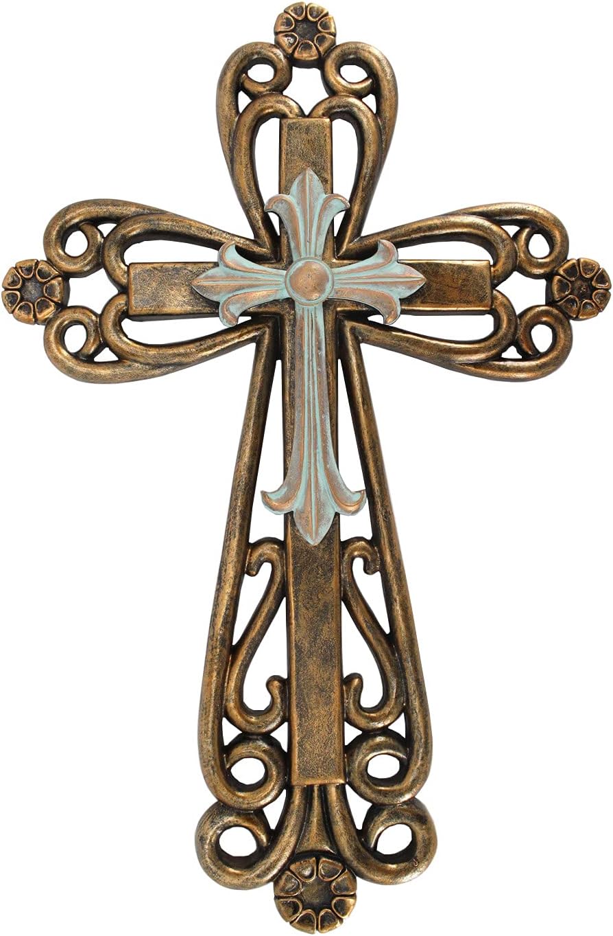 Comfy Hour Faith and Hope Collection Wall Cross Decoration
