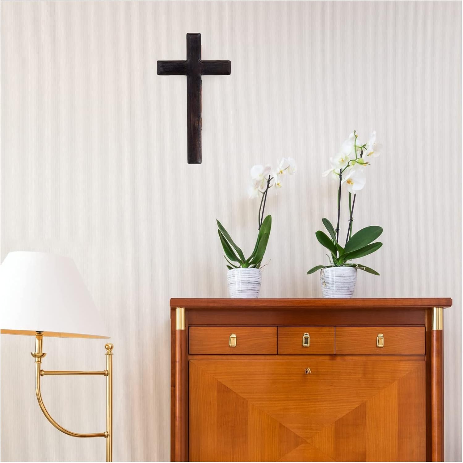 Kakalote Black Wooden Wall Cross Christian Decor