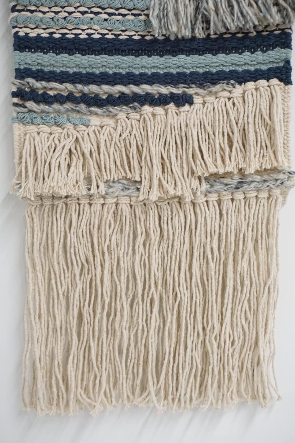 HomeManor Macrame Wall Hanging with Rod