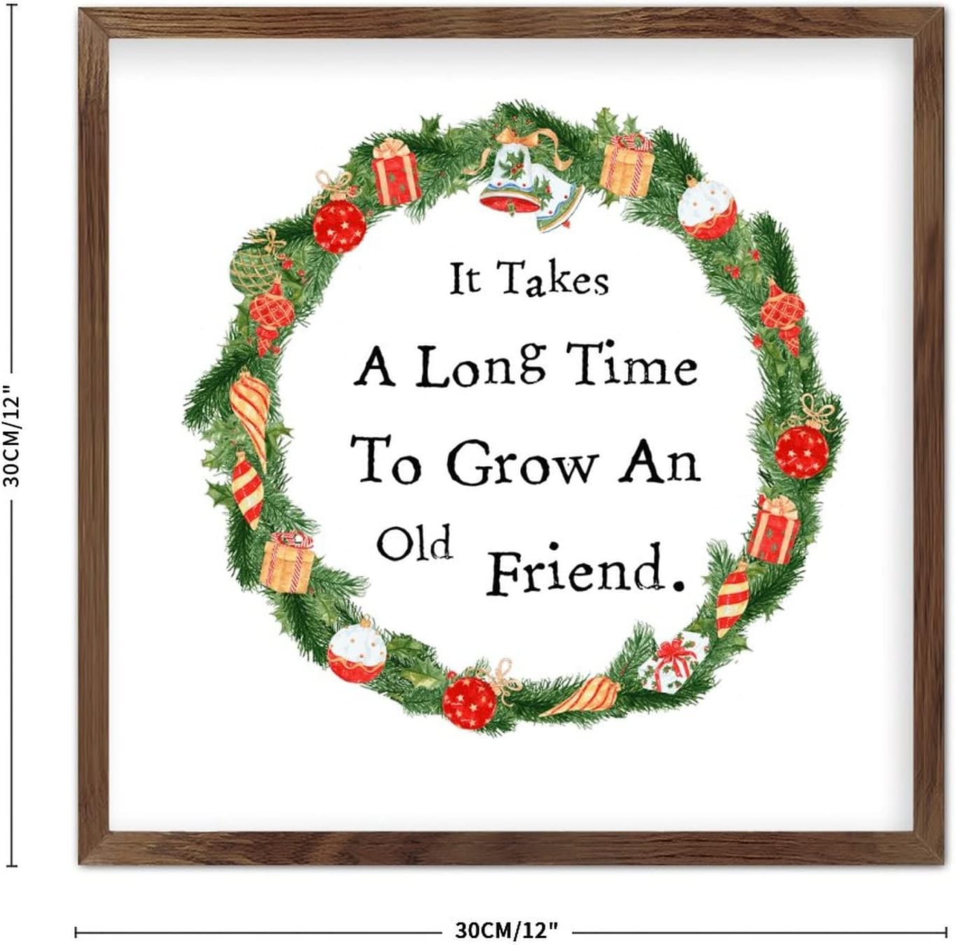 Funny Home Decor Wood Framed Wall Sign Custom Art
