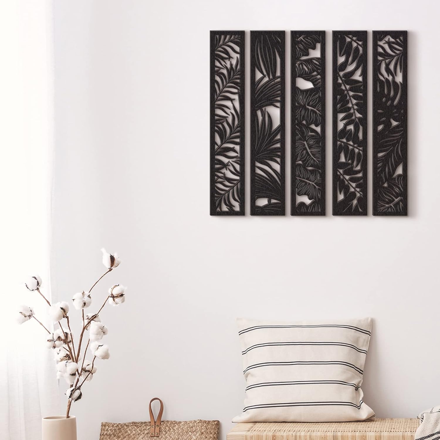 Blulu 5 Piece Wooden Wall Art Decor Set