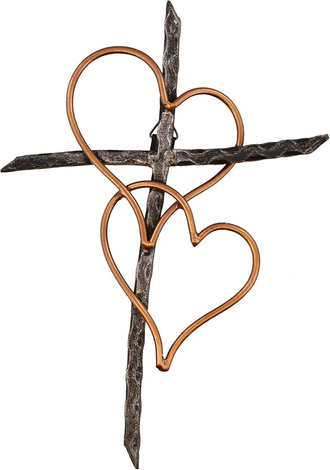 Old River Outdoors Entwined Hearts Wall Cross Decor