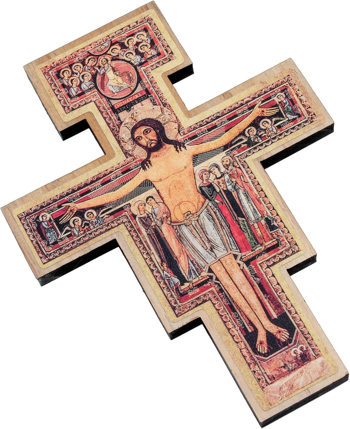 Intercession San Damiano Wall Cross Crucifix 8 Inch