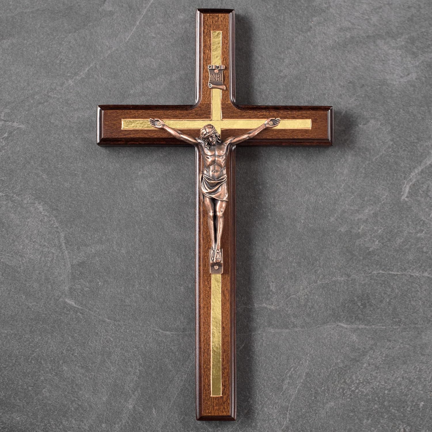 Asterom 12 Inch Handmade Wood Wall Cross