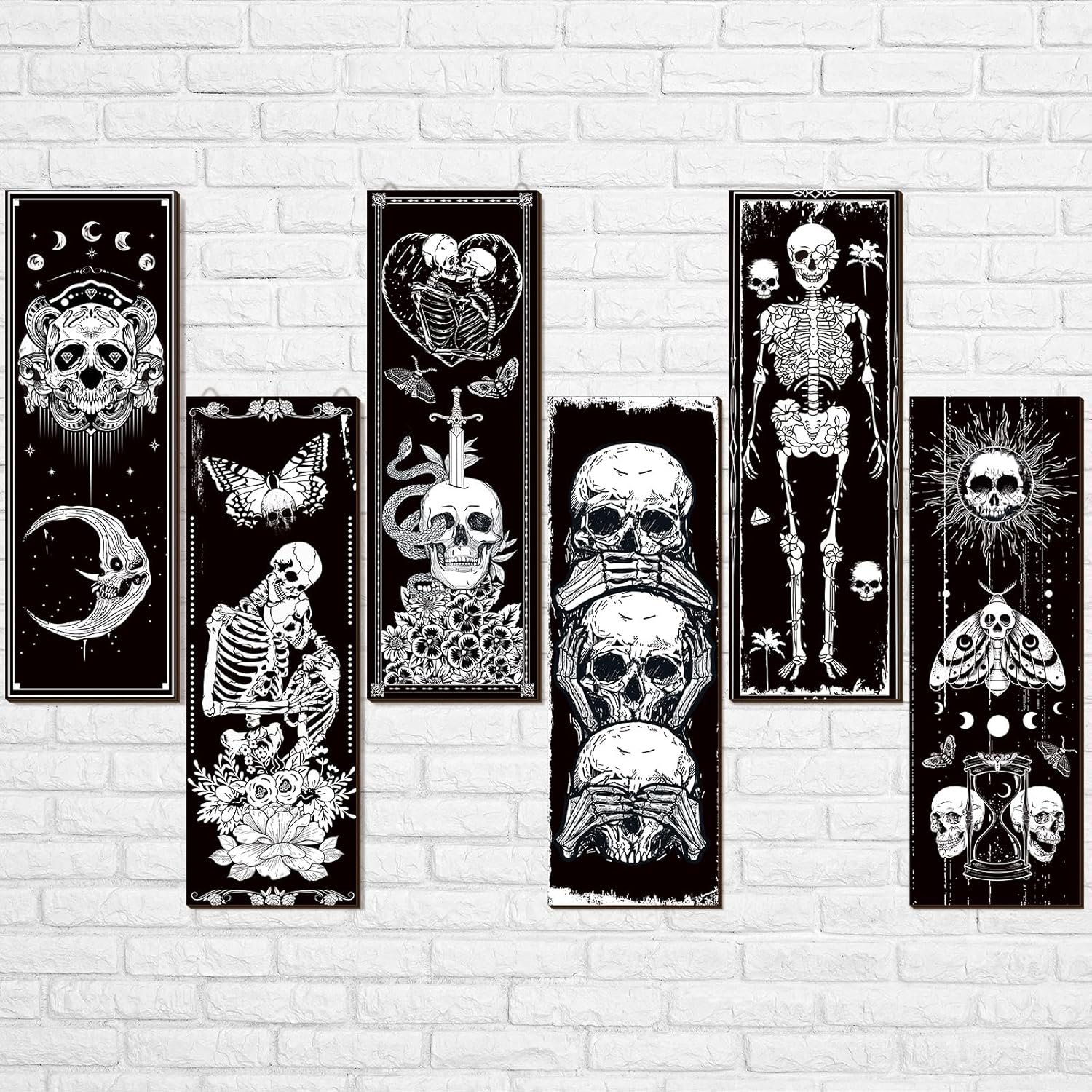 Sintuff 6 Piece Black Gothic Wall Decor Set