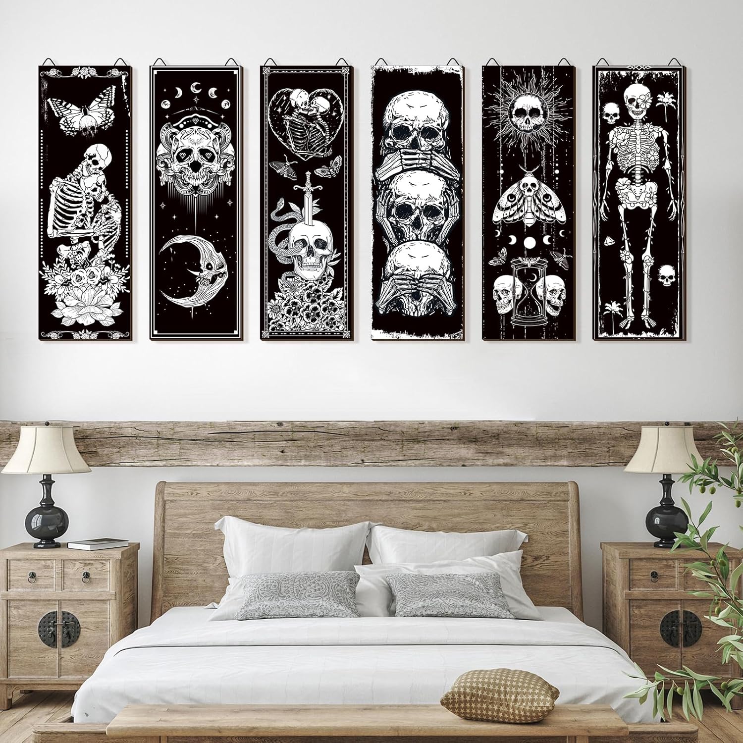 Sintuff 6 Piece Black Gothic Wall Decor Set