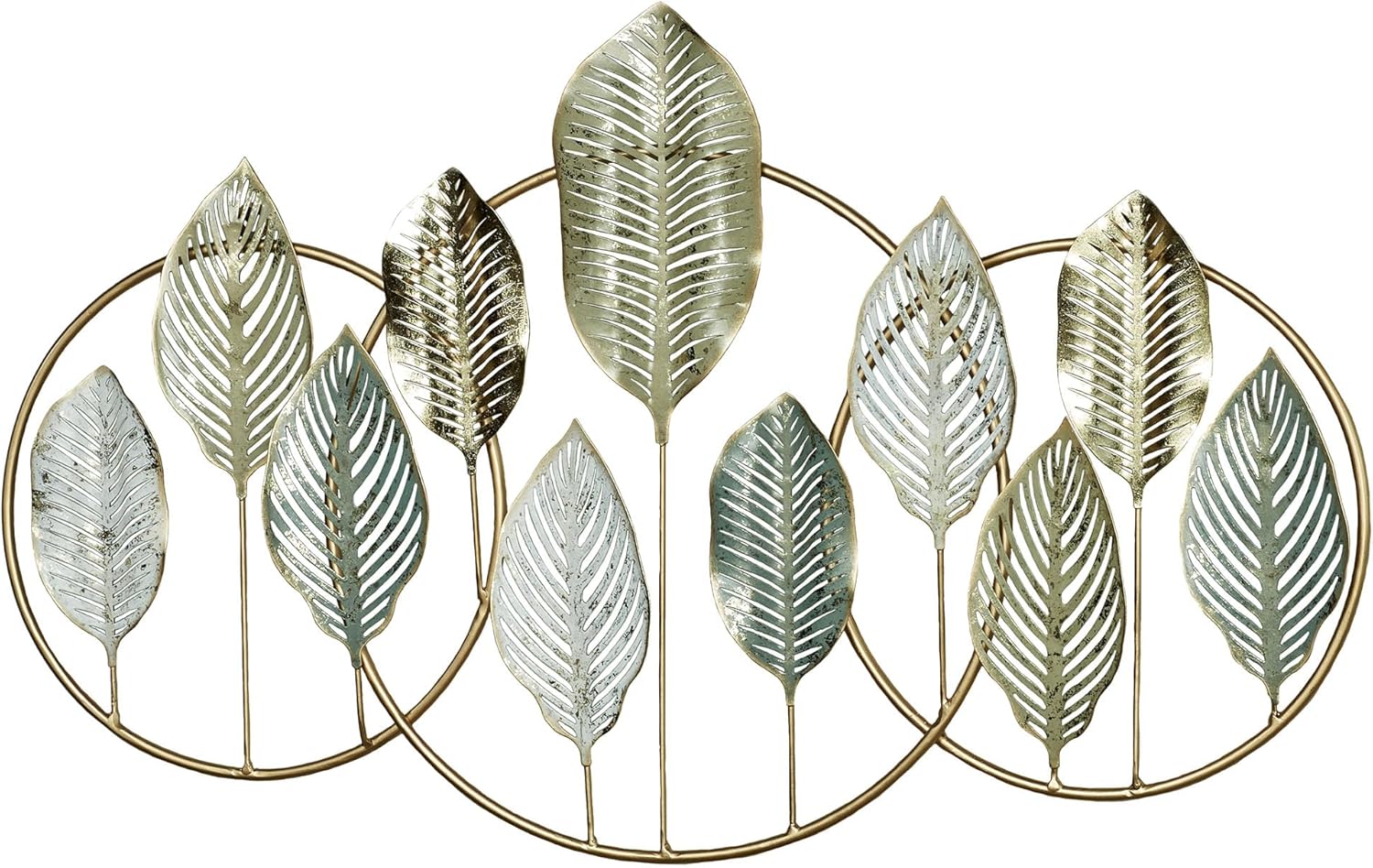 Touch of Class Quiet Nature Openwork Leaf Metal Wall Art