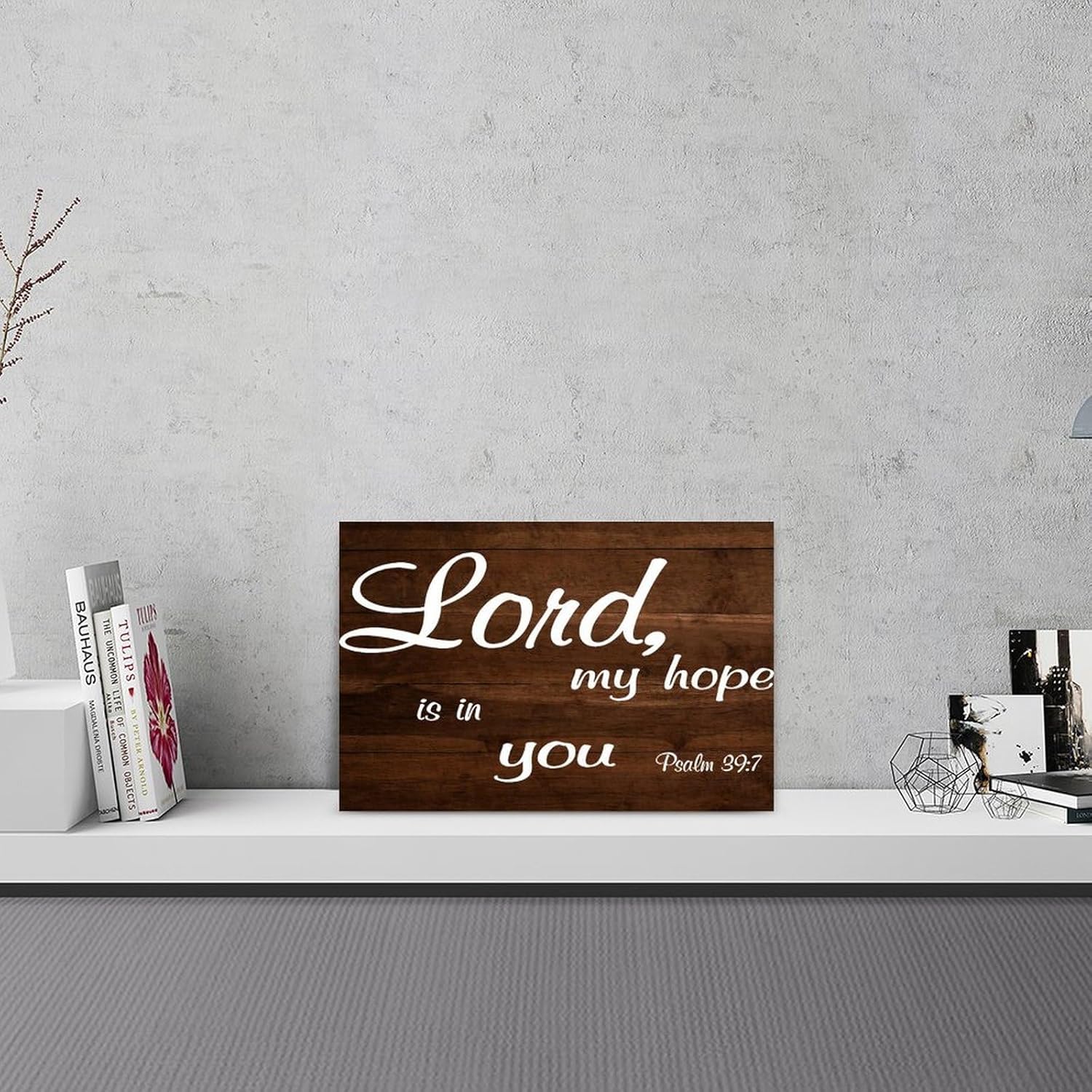 Psalm 397 Lord My Hope Is in You Wood Wall Sign