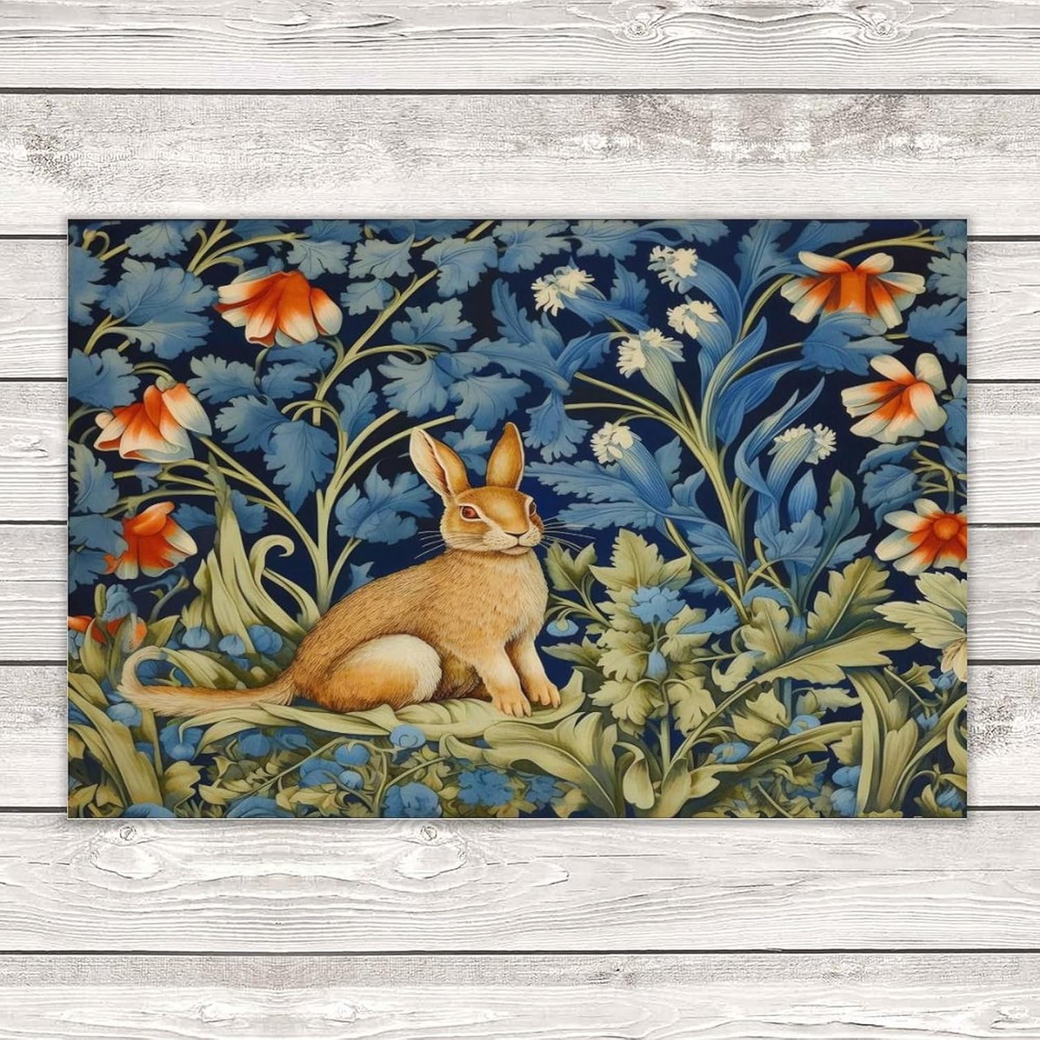 Rabbit Forest Hares Wood Wall Art Sign Home Decor