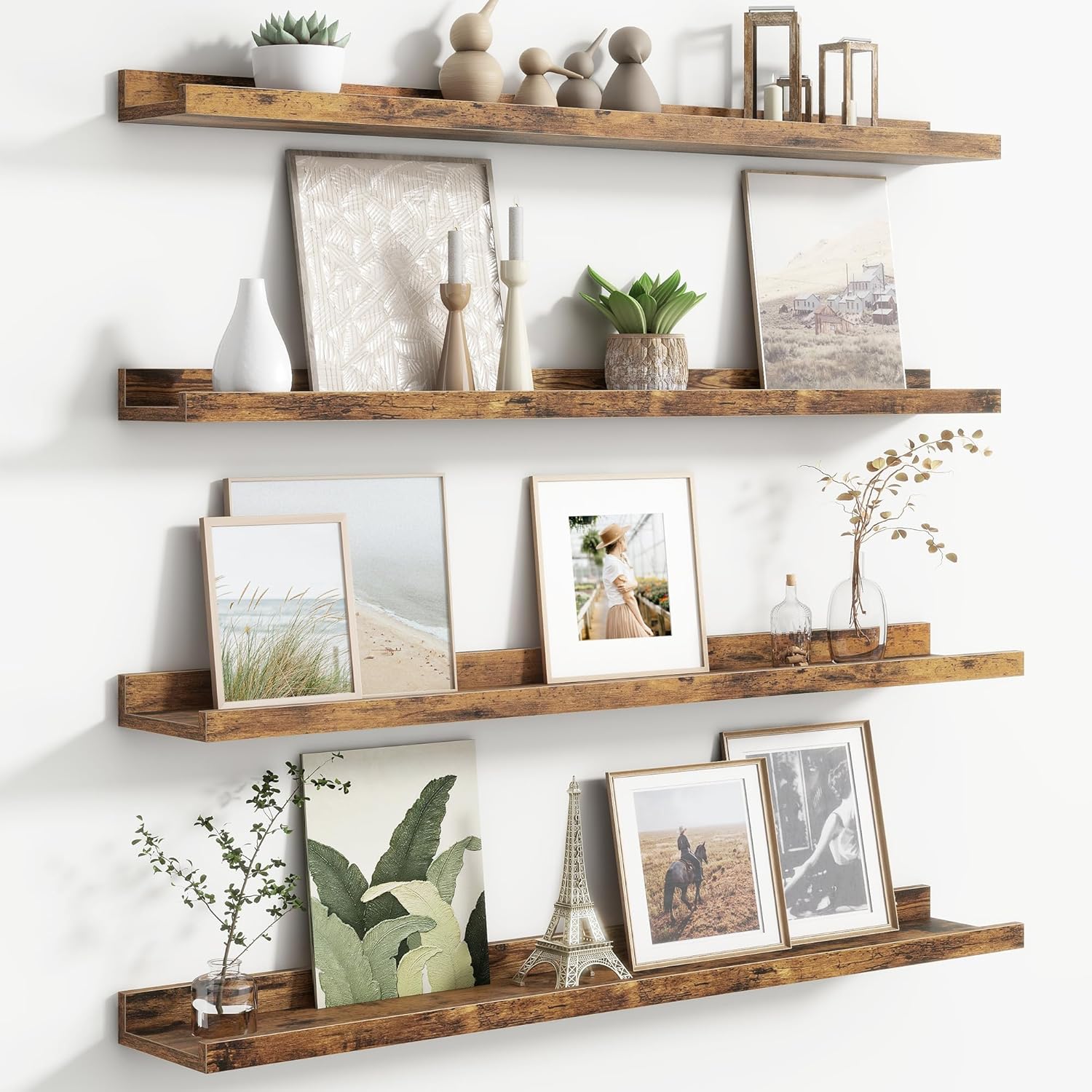 FLYJOE Floating Picture Ledge Shelves Set of 4