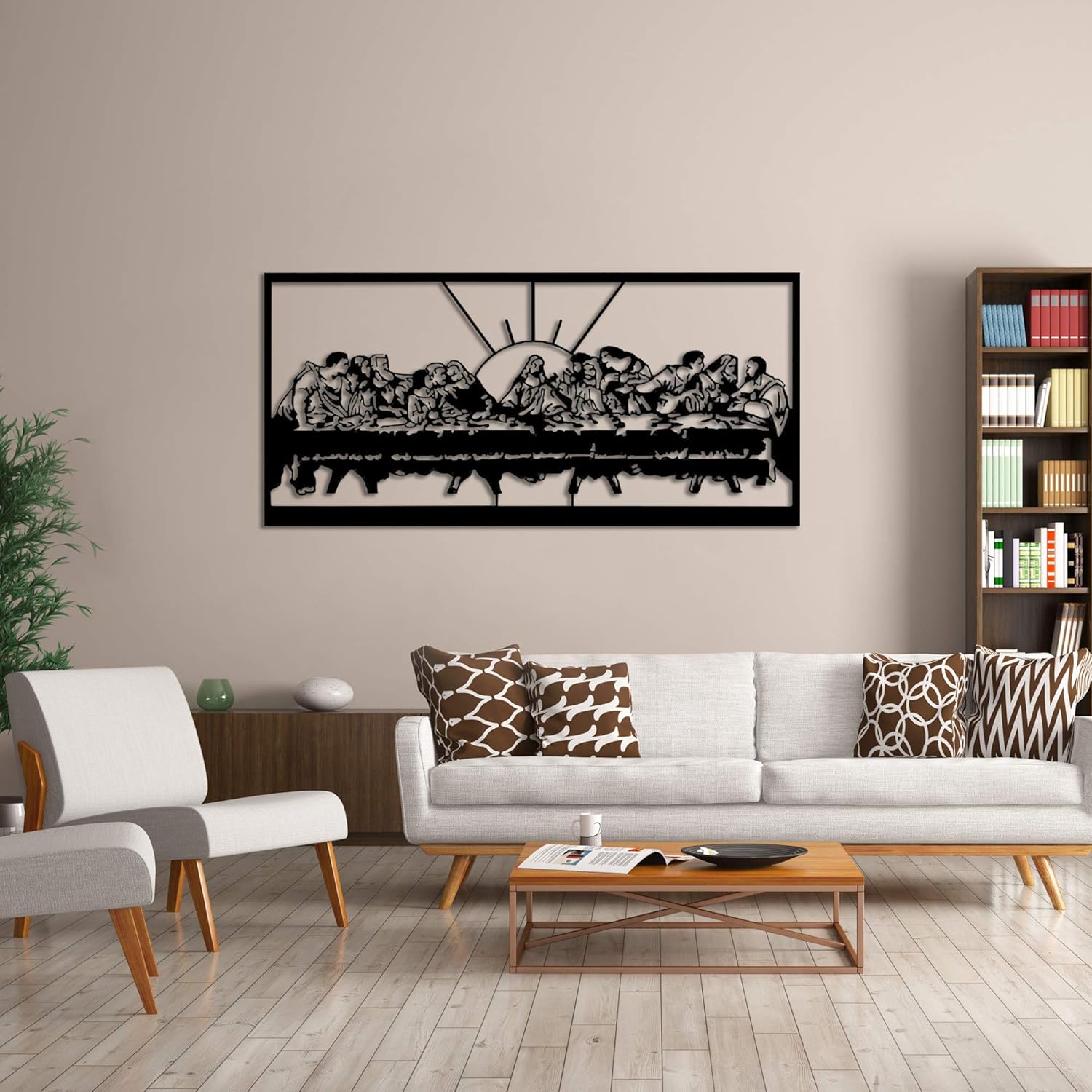 NORTH KAISER Last Supper Metal Wall Art