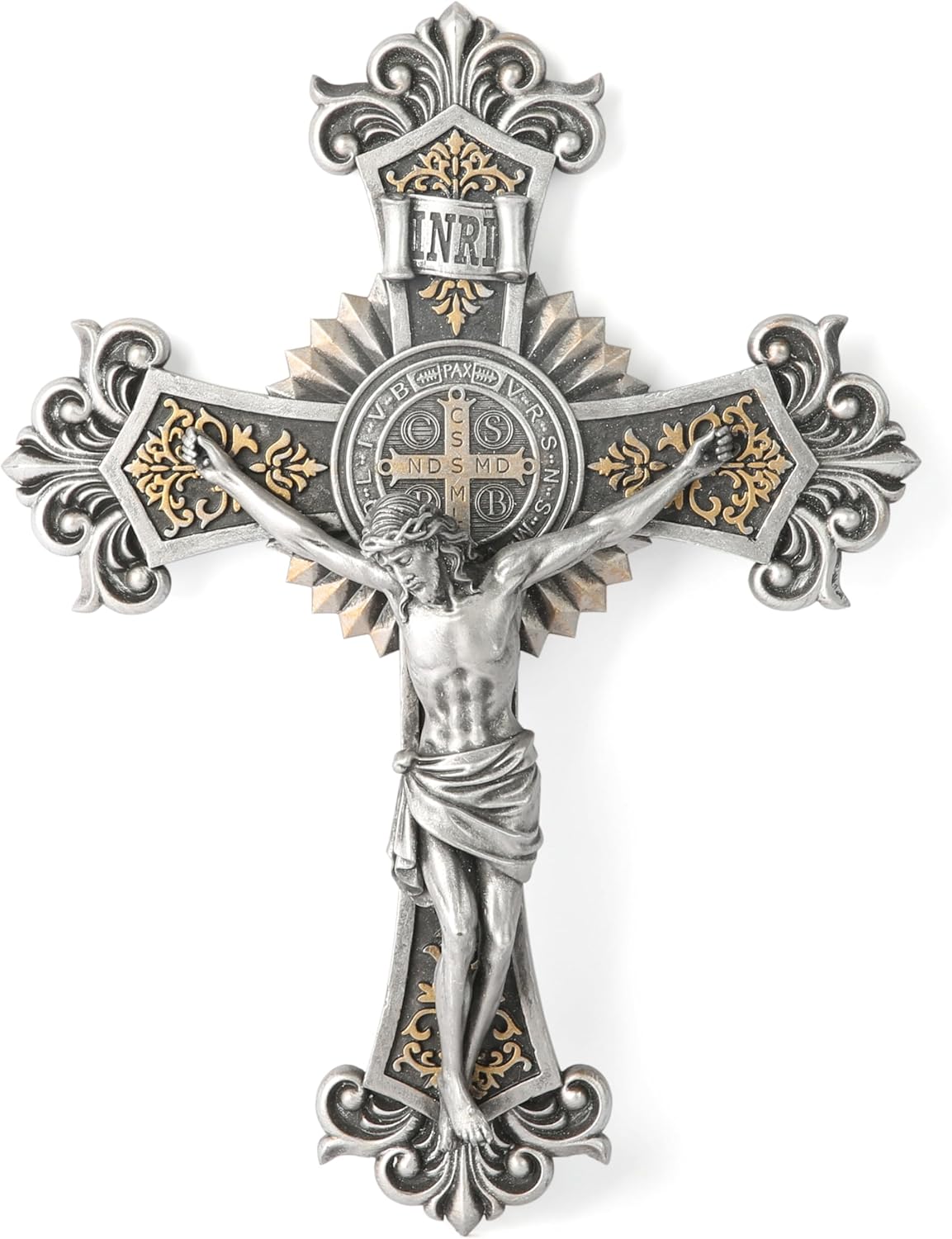 BC Catholic St Benedict Crucifix Wall Cross 12 Inch