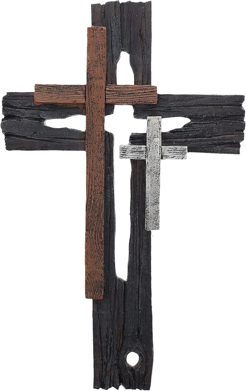 Top Brass Rustic Multi Layered Wall Cross Decor
