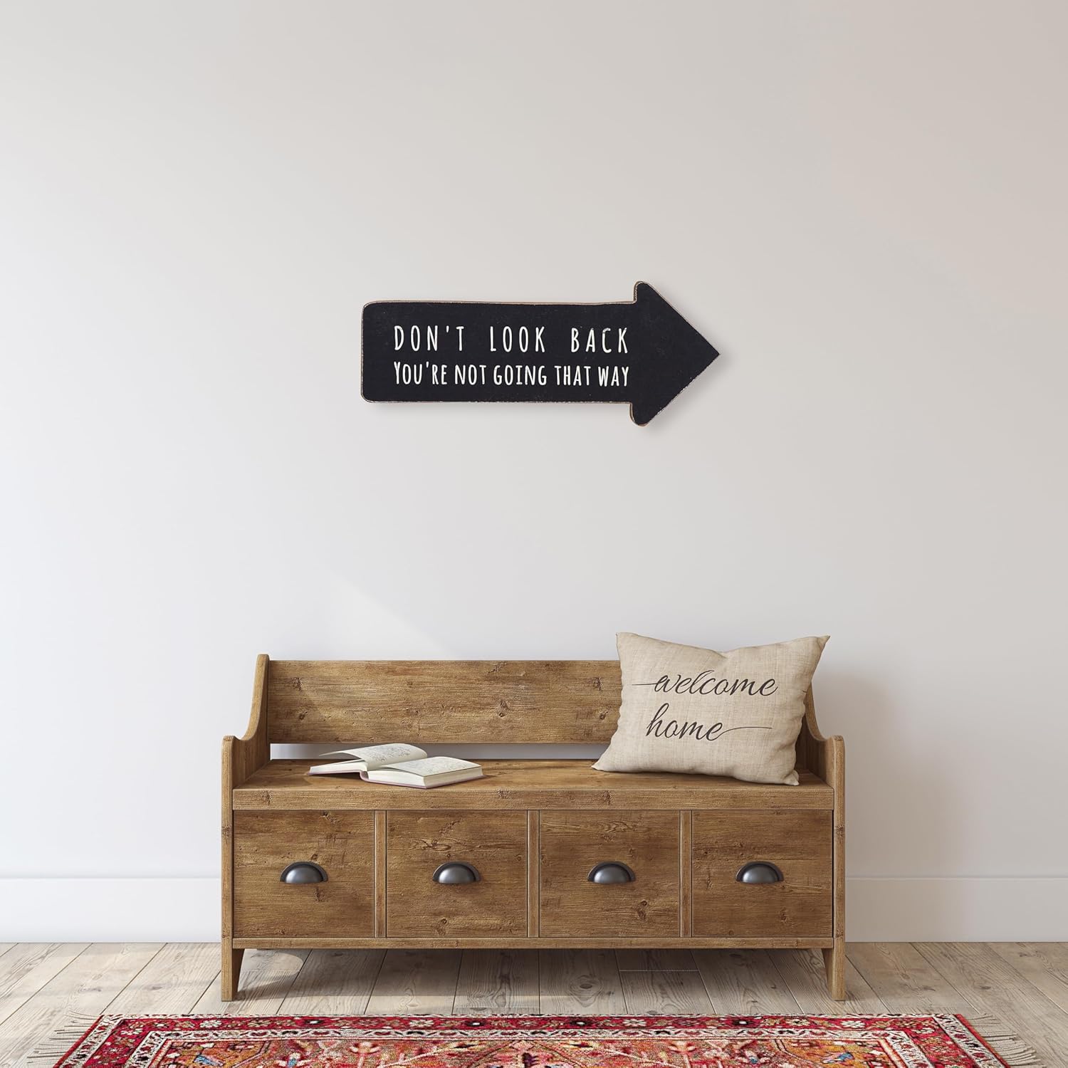 Creative Co Op Wooden Arrow Wall Sign