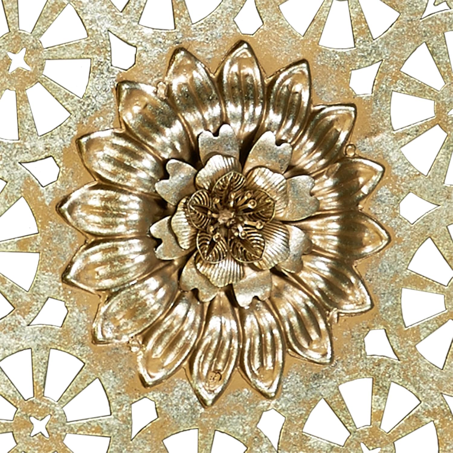 Touch of Class Dariela Round Wall Art - Gold and Silver 1