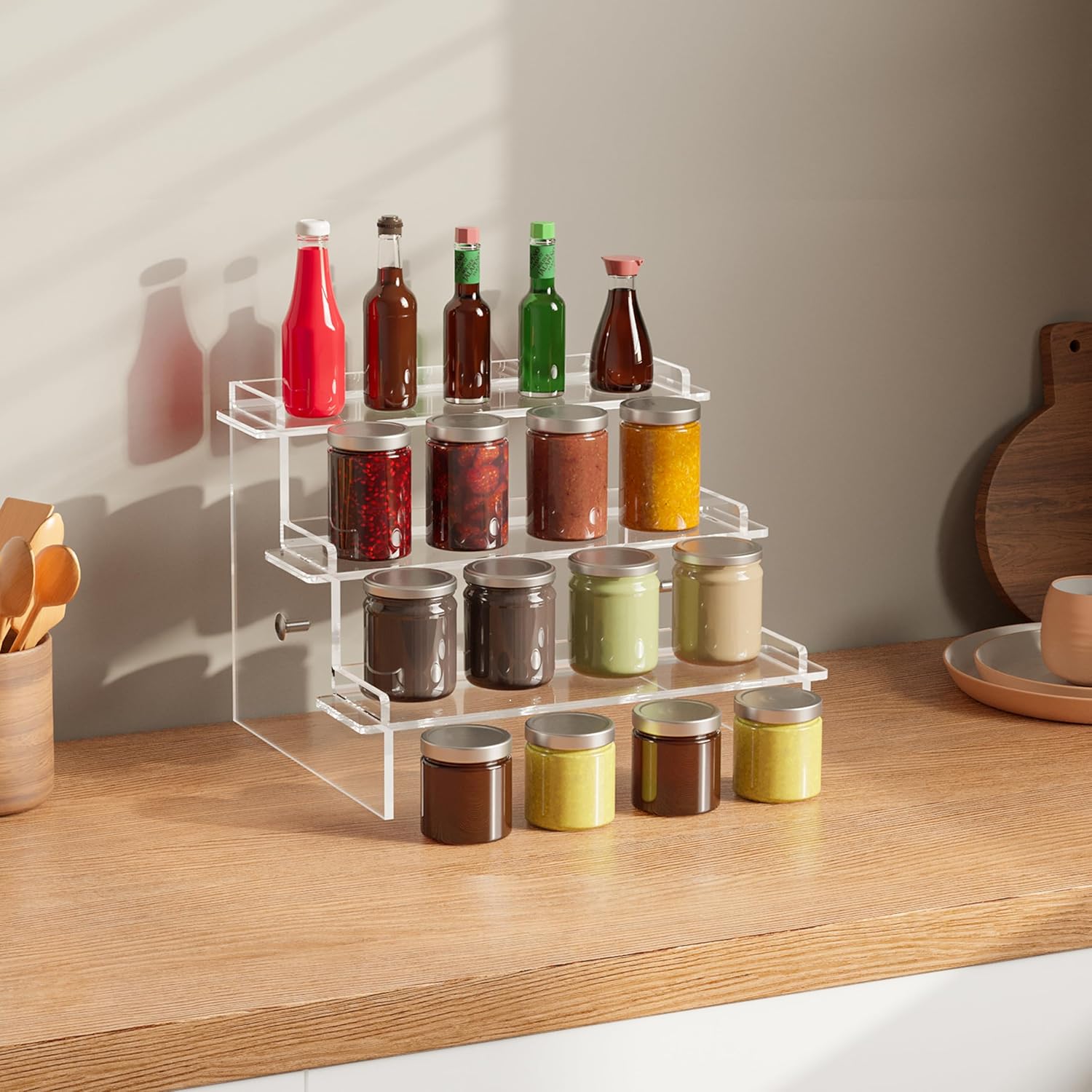 Meteou Acrylic Display Riser for Perfume and Action Figures