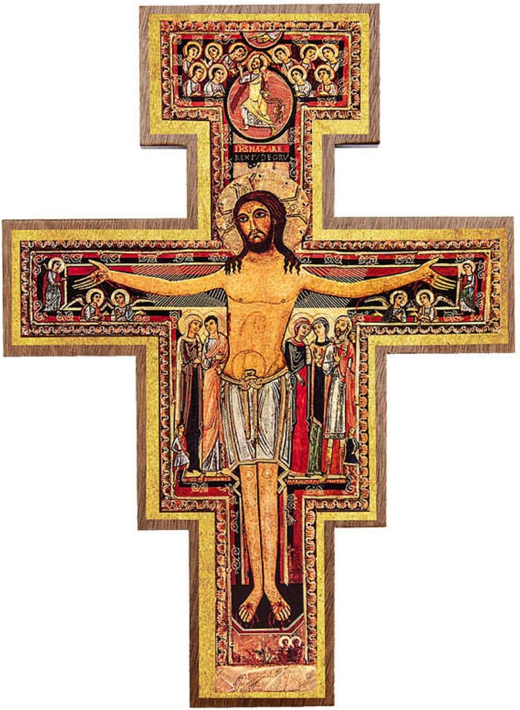 Intercession San Damiano Wall Cross Crucifix 8 Inch