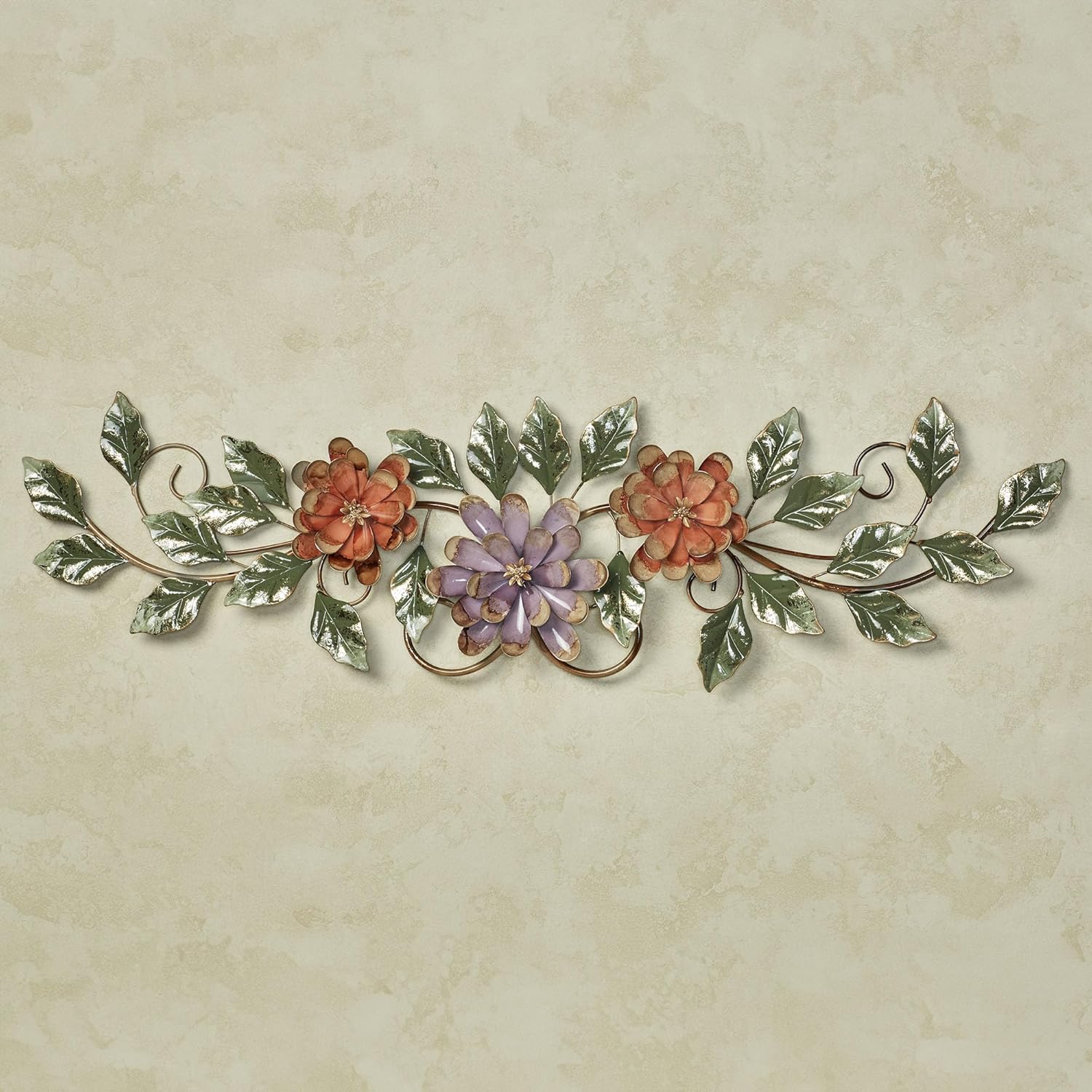 Touch of Class Spring Grace II Floral Metal Wall Topper