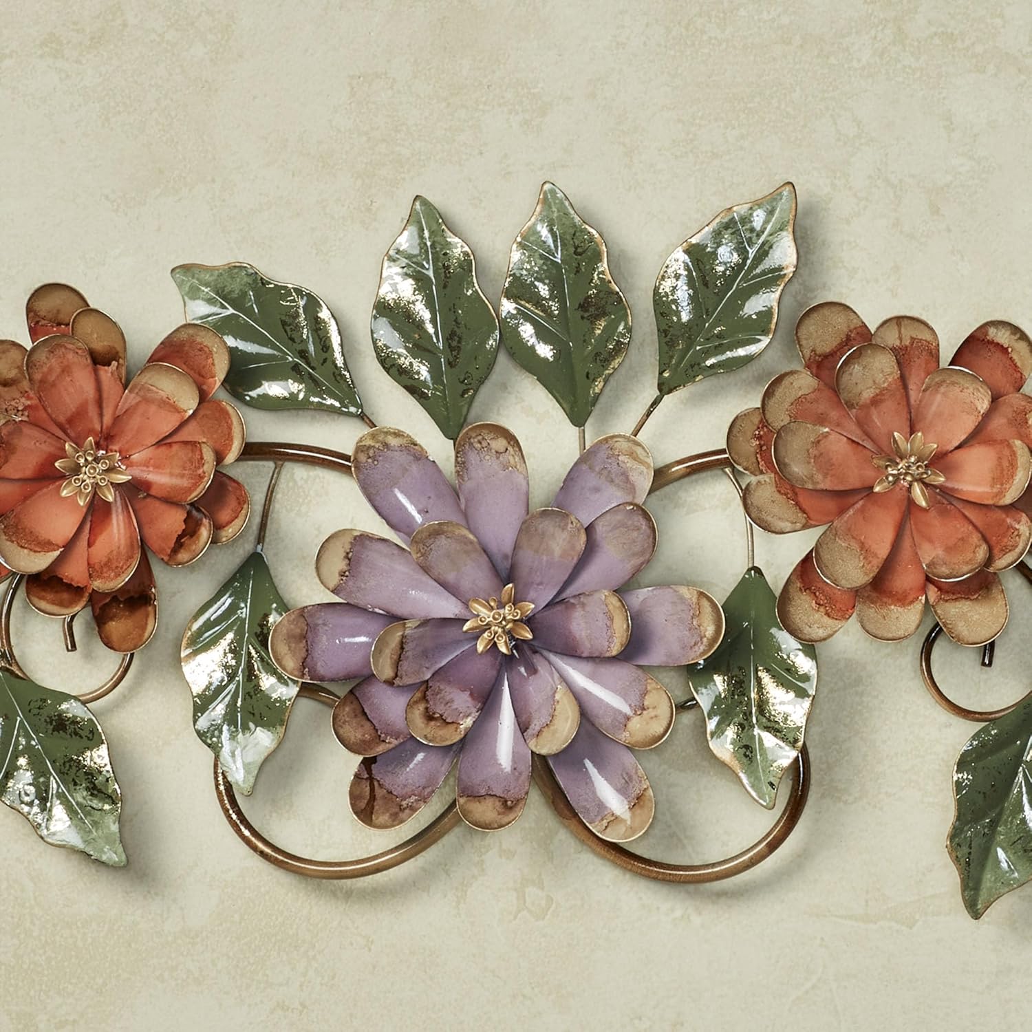 Touch of Class Spring Grace II Floral Metal Wall Topper
