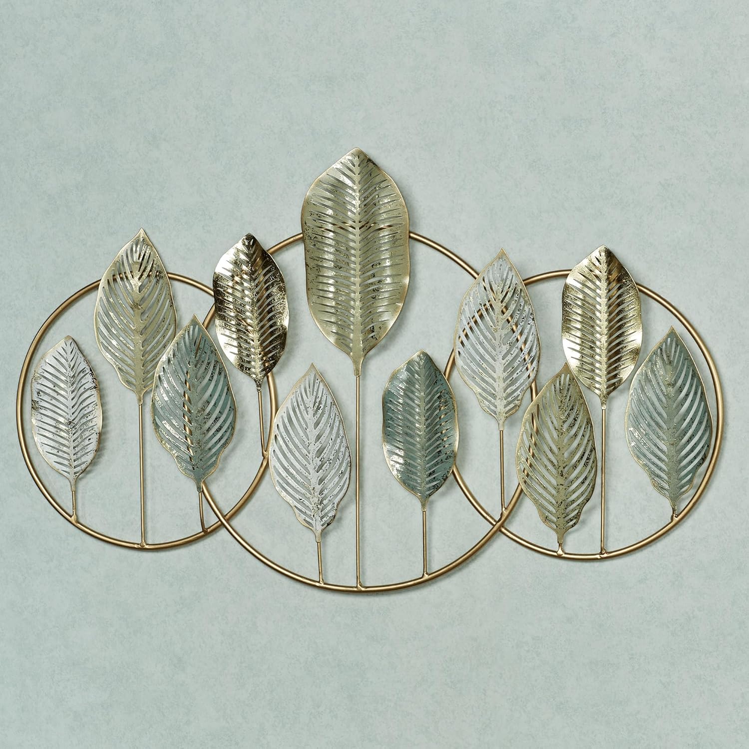 Touch of Class Quiet Nature Openwork Leaf Metal Wall Art