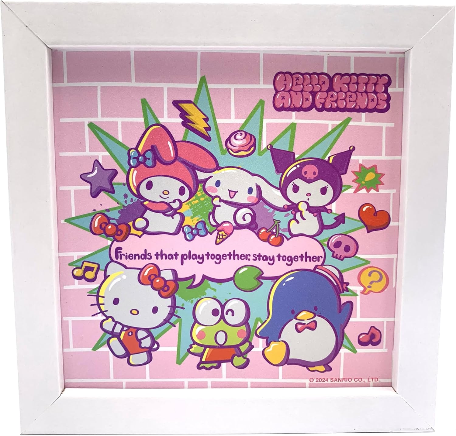 Silver Buffalo Hello Kitty Friends Wall Sign