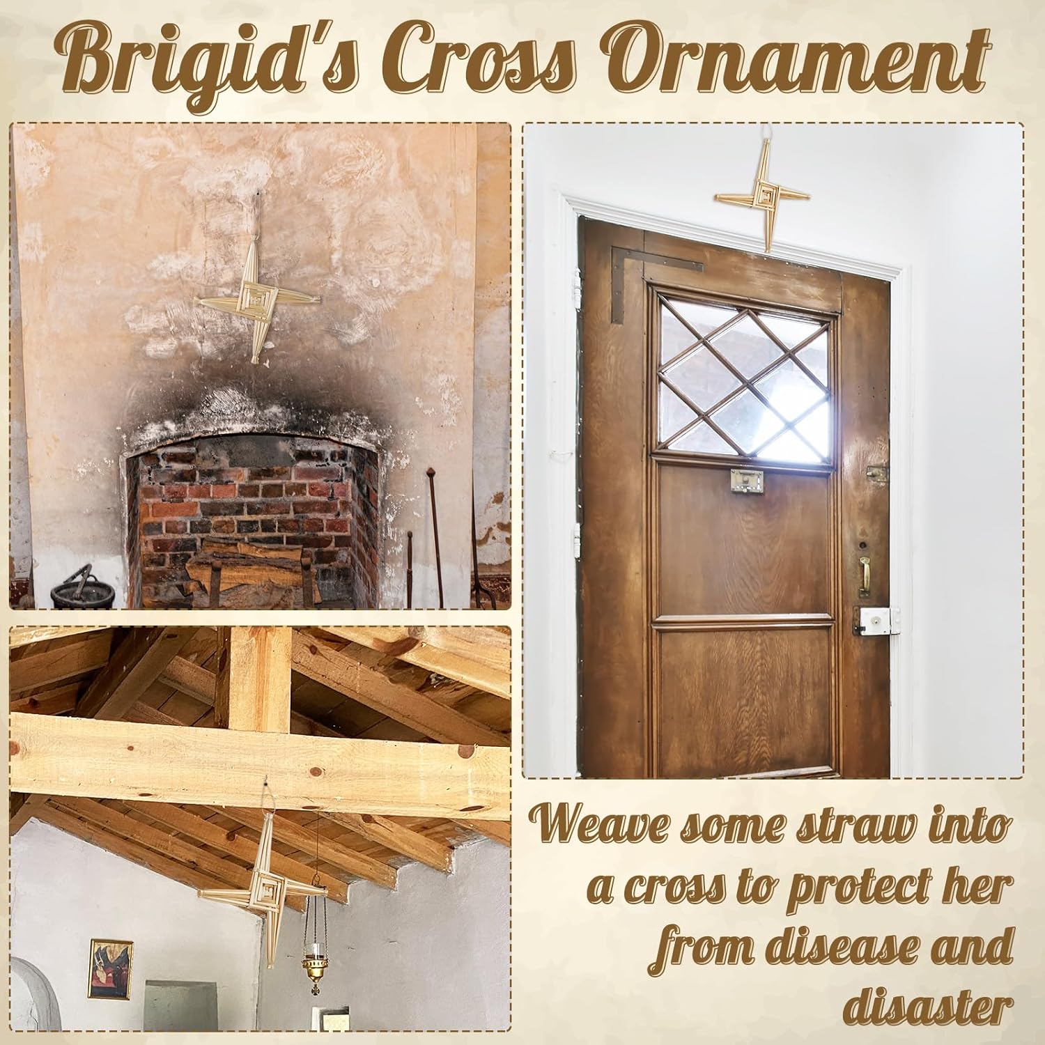 Bucherry St Brigids Wall Cross with History Card