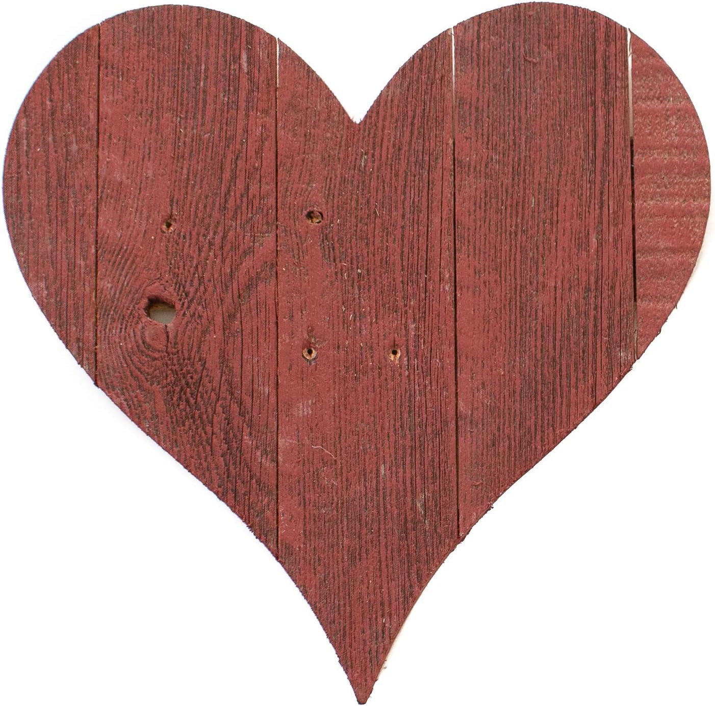 Rustic Farmhouse Wood Heart Wall Decor 12 Inches