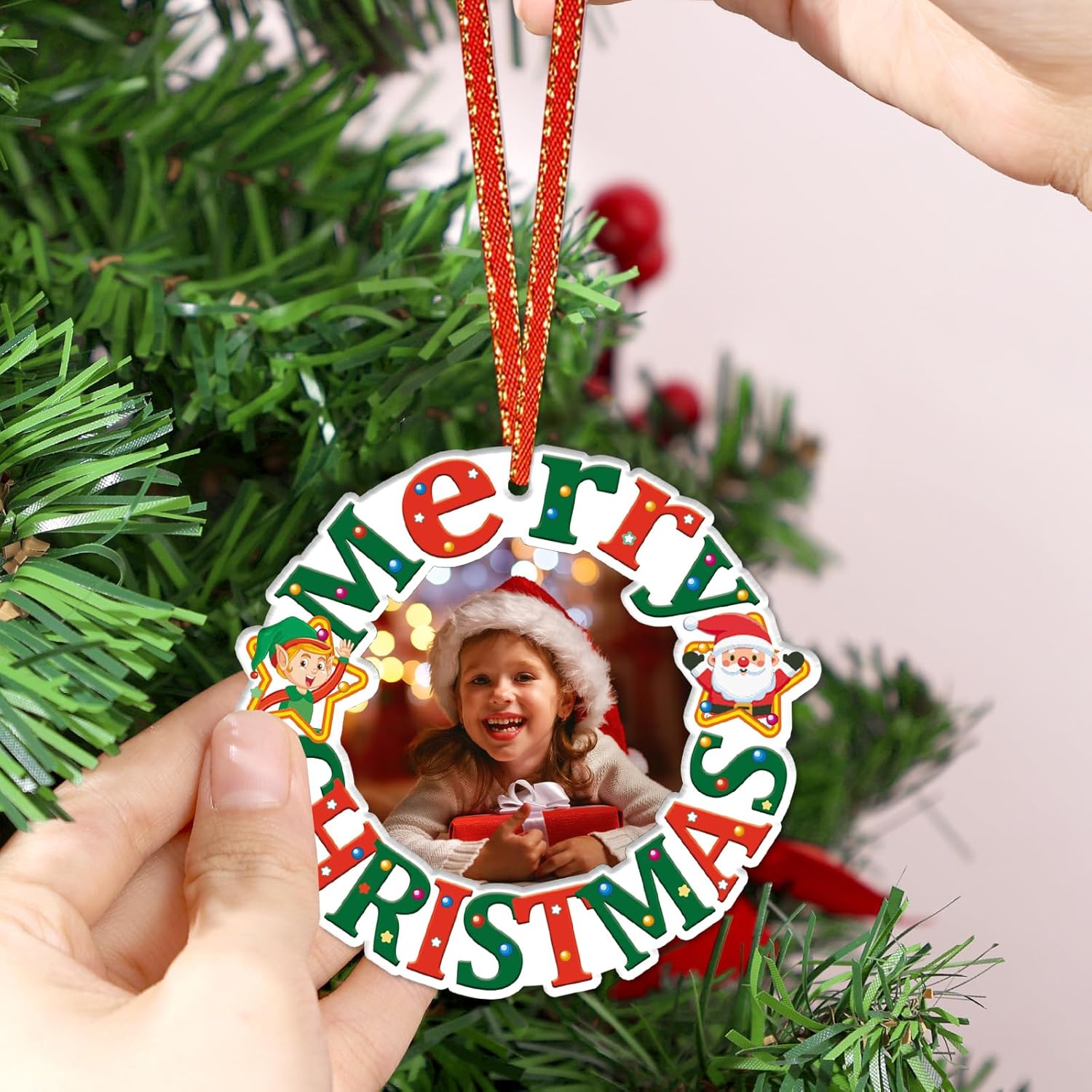 Christmas Picture Frame Ornament 2024