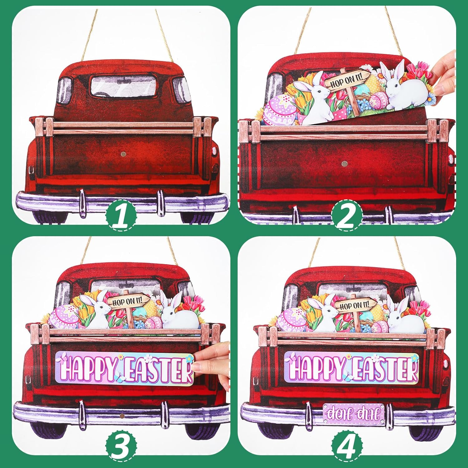 Suzile 43 Pcs Interchangeable Welcome Sign for Front Door