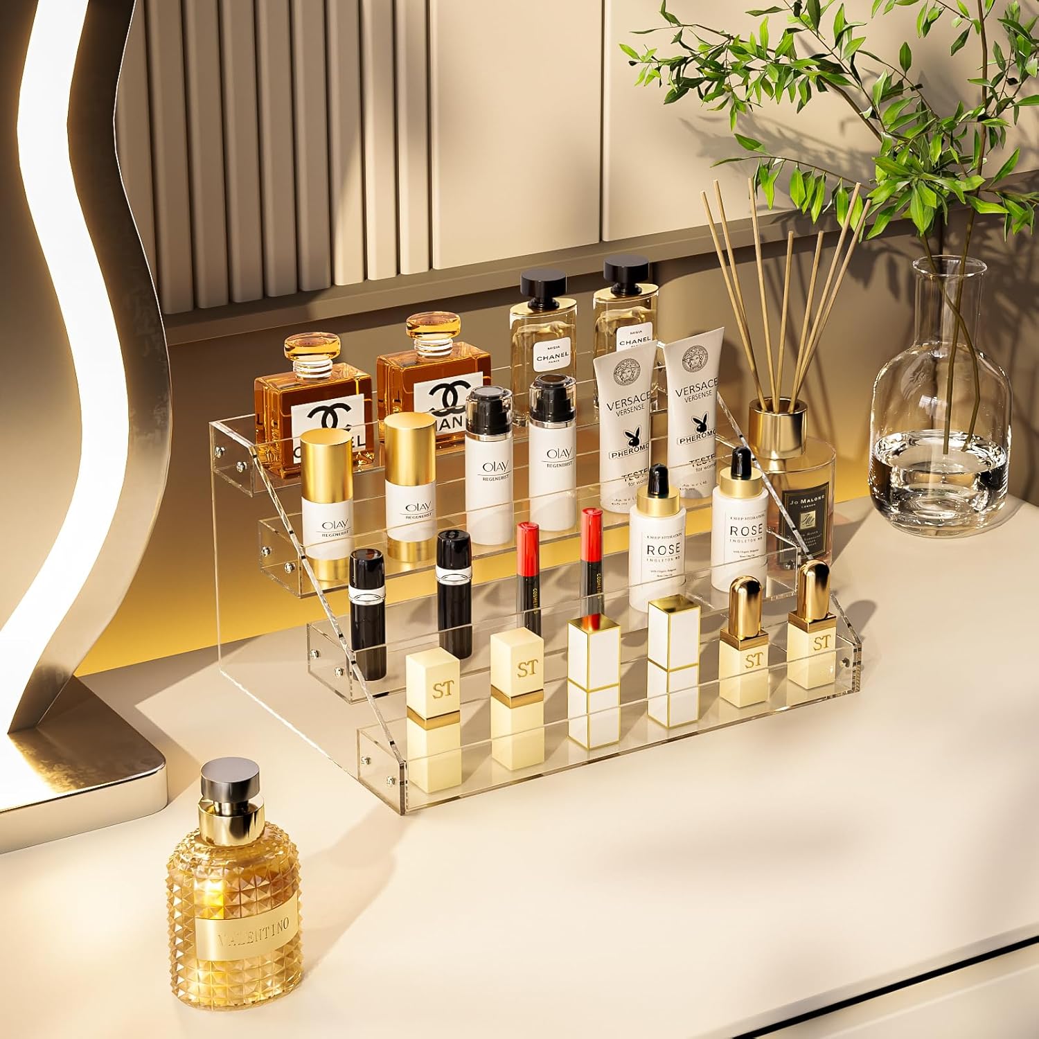 Valiayi 12inch 4 Tier Acrylic Display Riser Stand