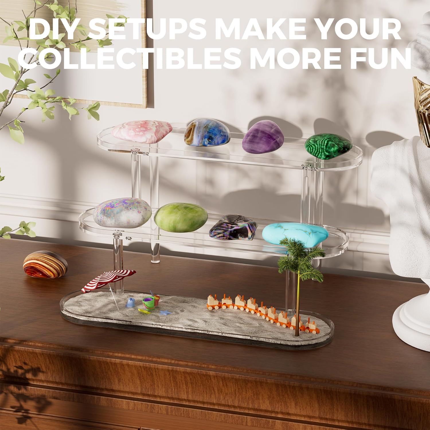 Acrylic Risers Display Stand for Home Decor