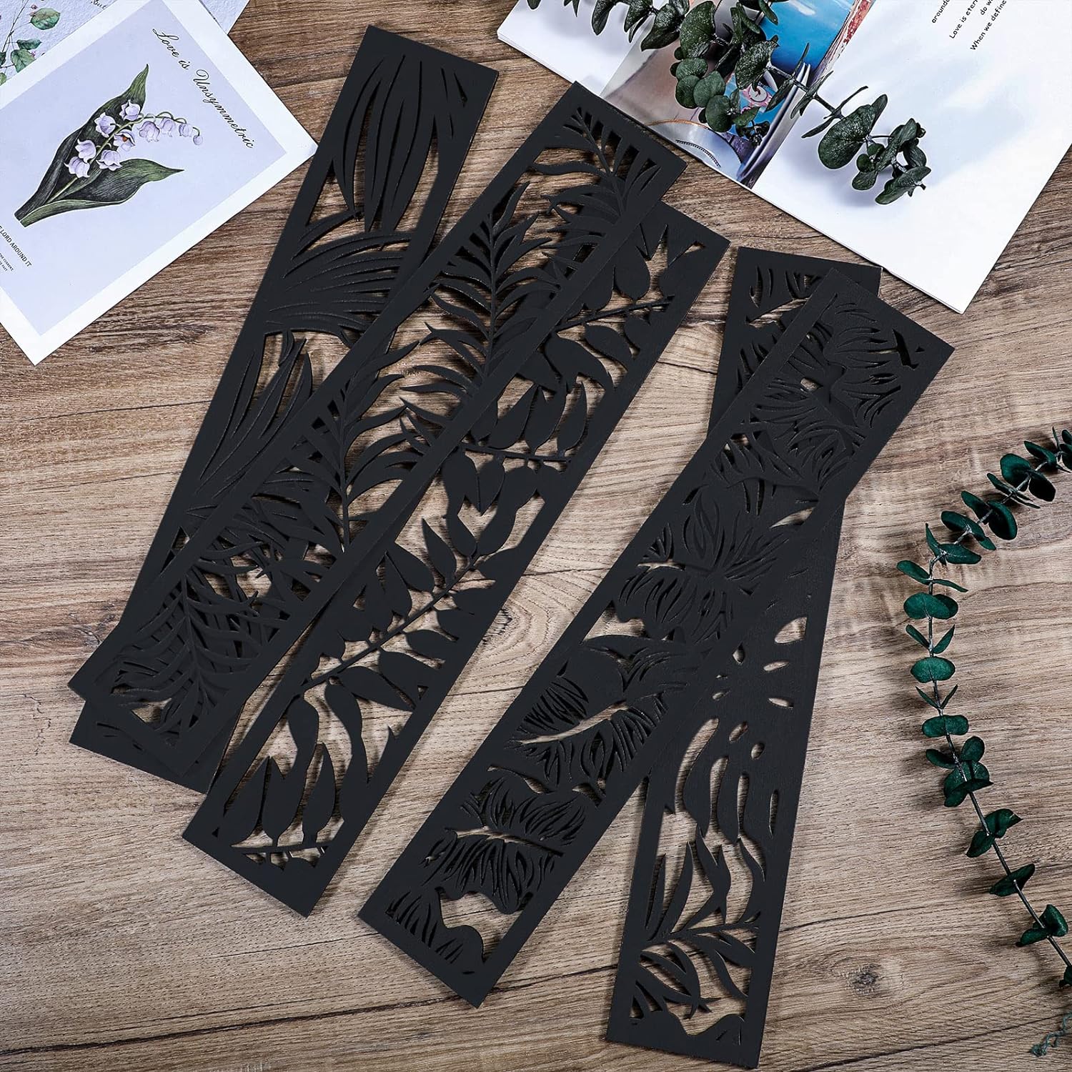 Blulu 5 Piece Wooden Wall Art Decor Set