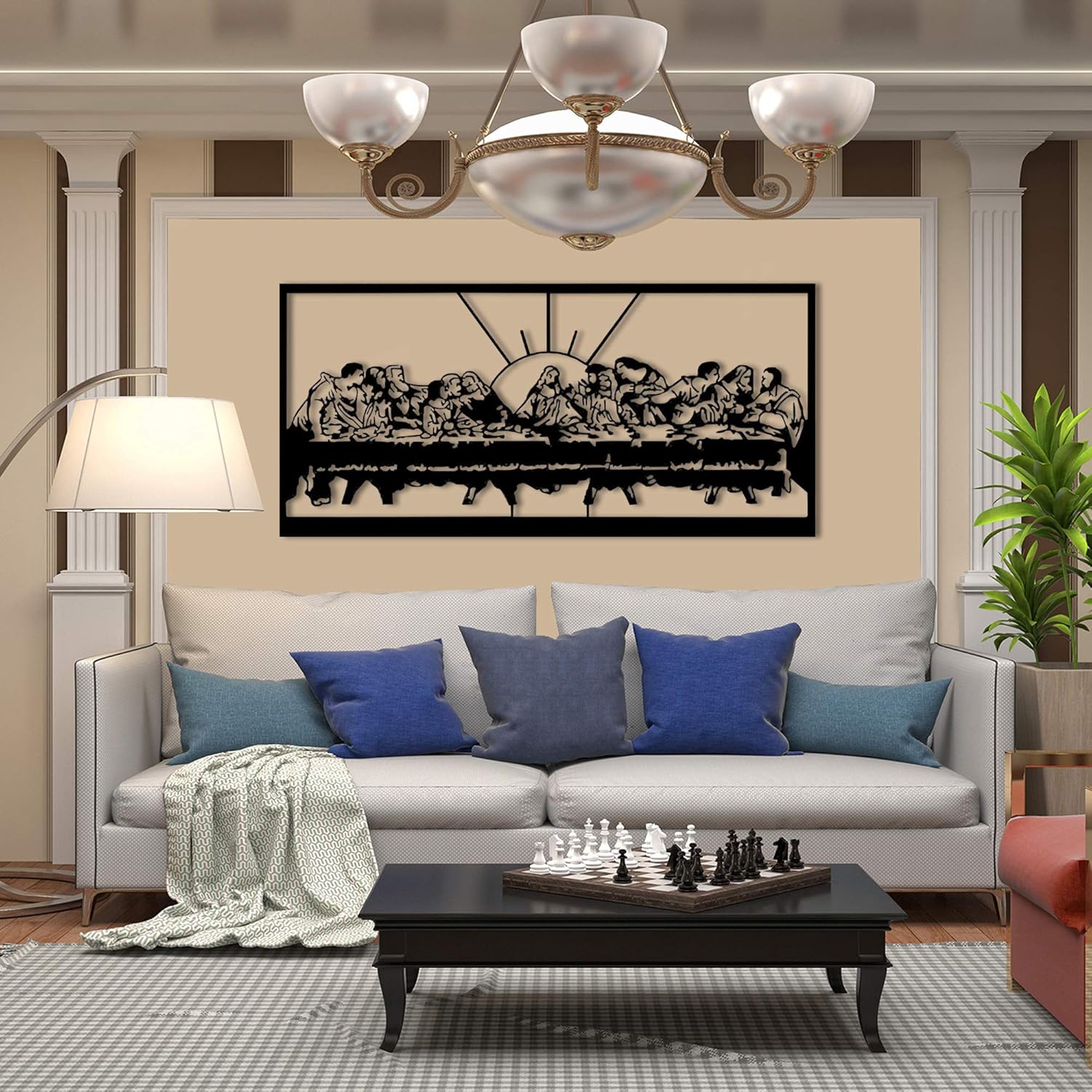 NORTH KAISER Last Supper Metal Wall Art