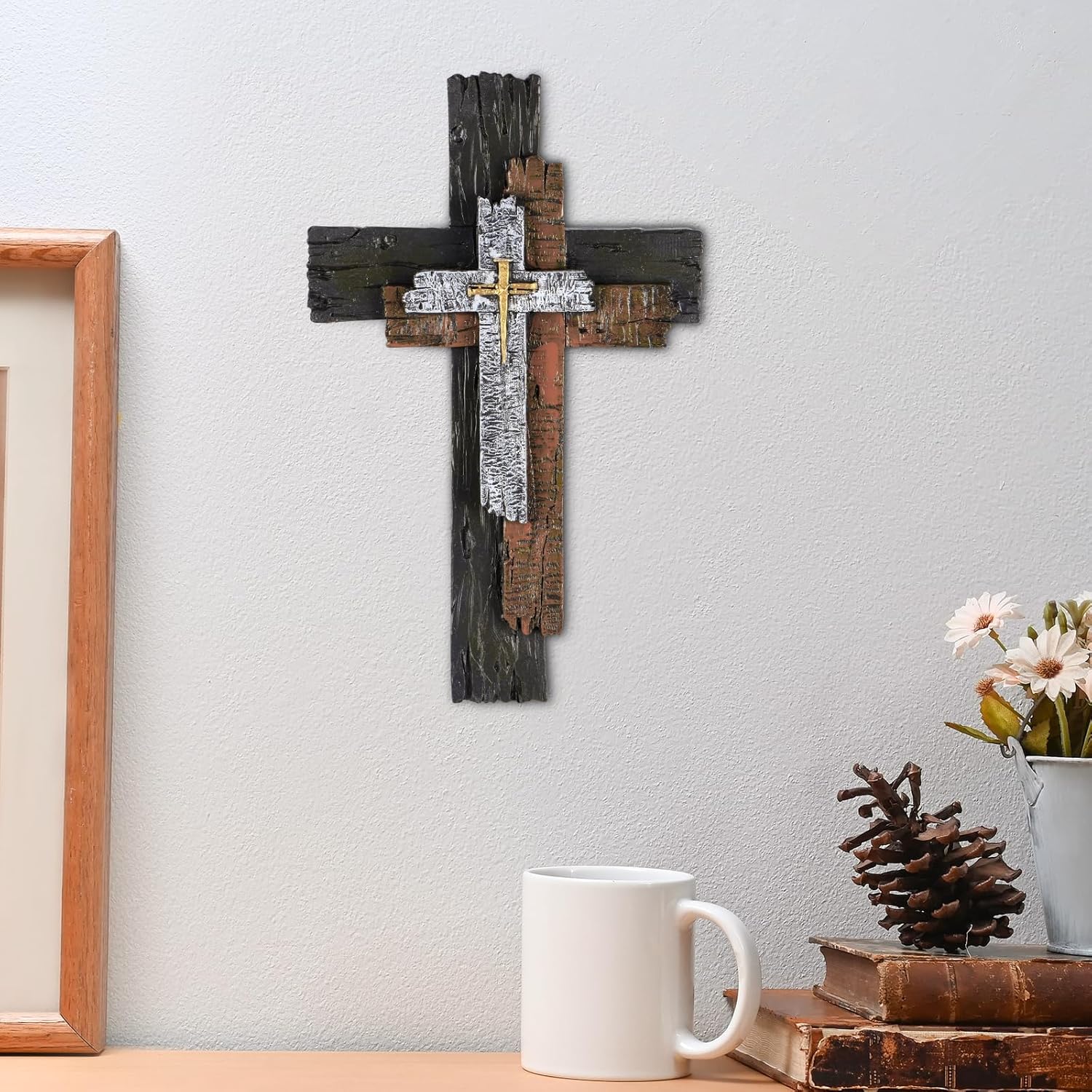 Juxingdazyf Wall Cross Religious Gift With Hook