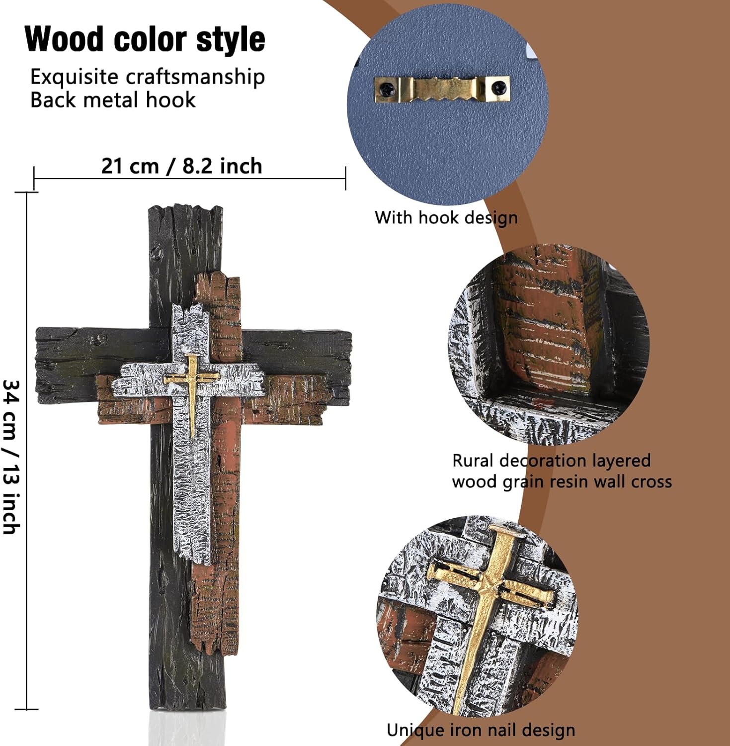 Juxingdazyf Wall Cross Religious Gift With Hook