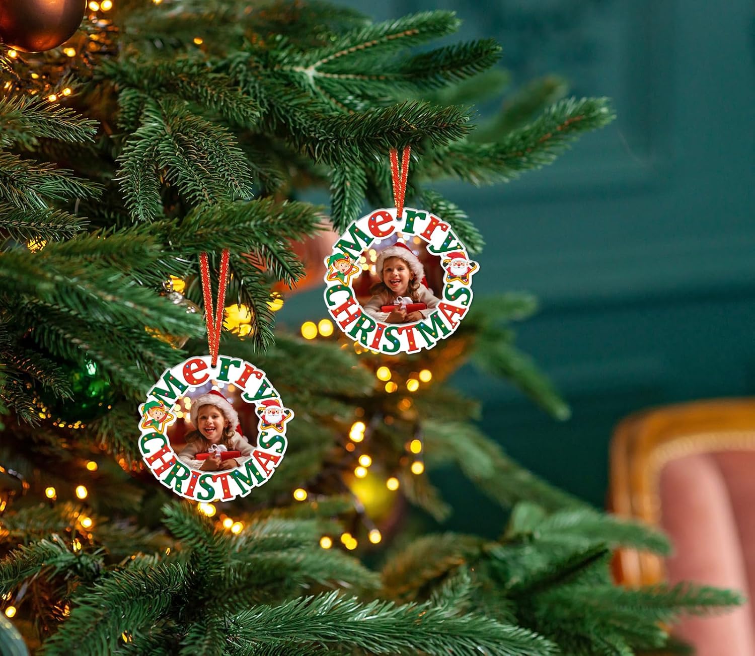 Christmas Picture Frame Ornament 2024