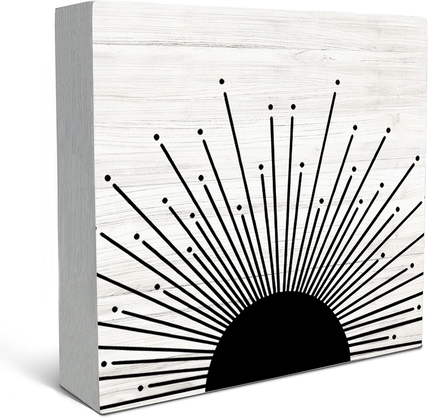 SRADMO Abstract Boho Wood Box Sign Decor