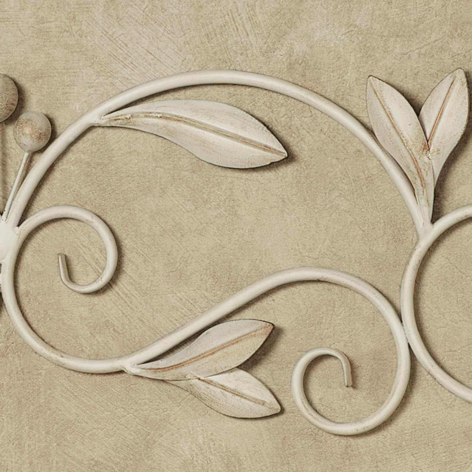 Catarina Ivory Medium Metal Wall Topper 1