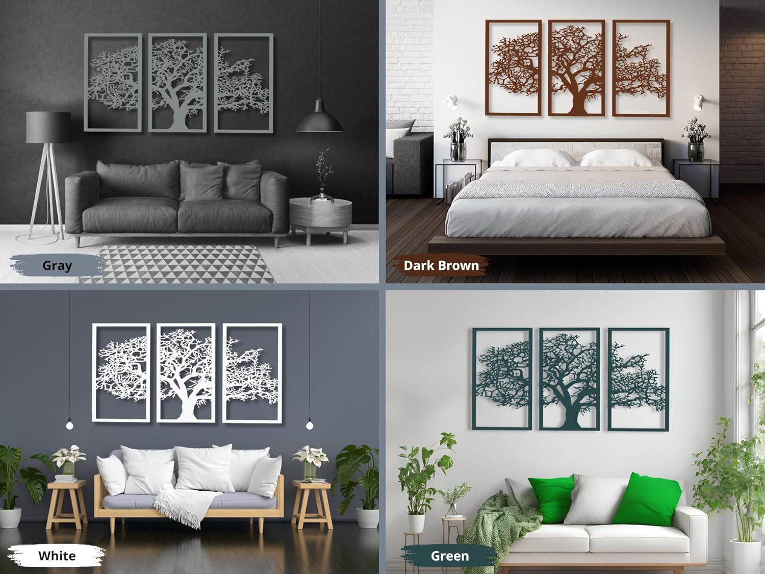 Vailla 3D Wood Wall Art Tree of Life Decor