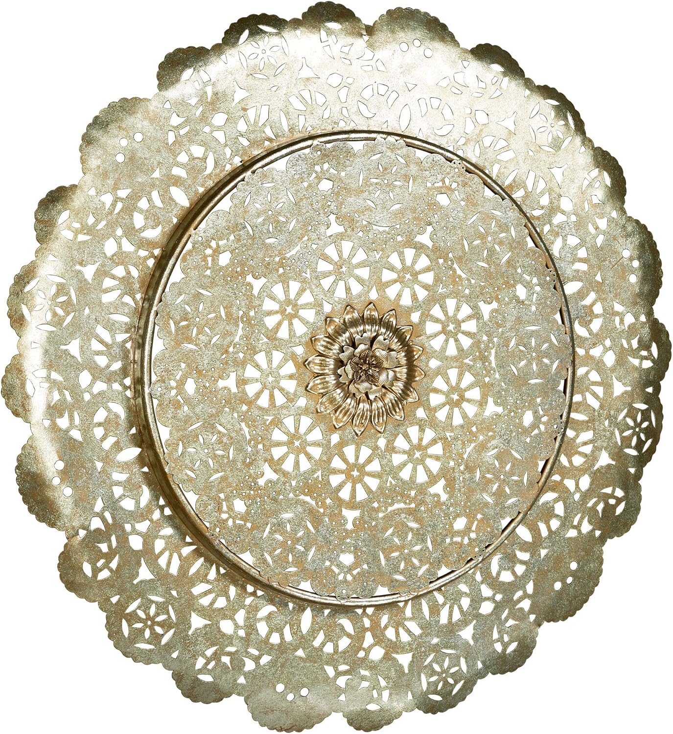 Touch of Class Dariela Round Wall Art - Gold and Silver 1
