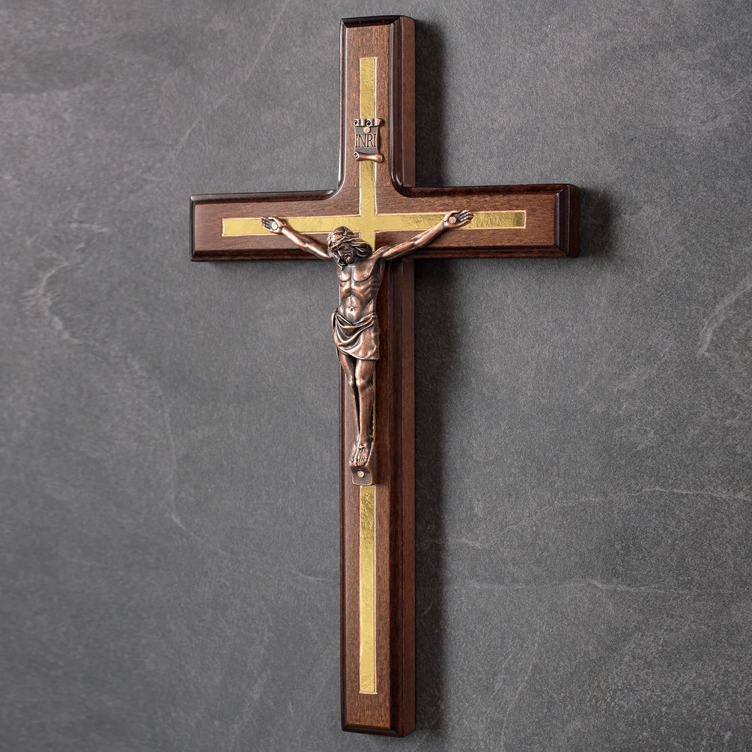 Asterom 12 Inch Handmade Wood Wall Cross
