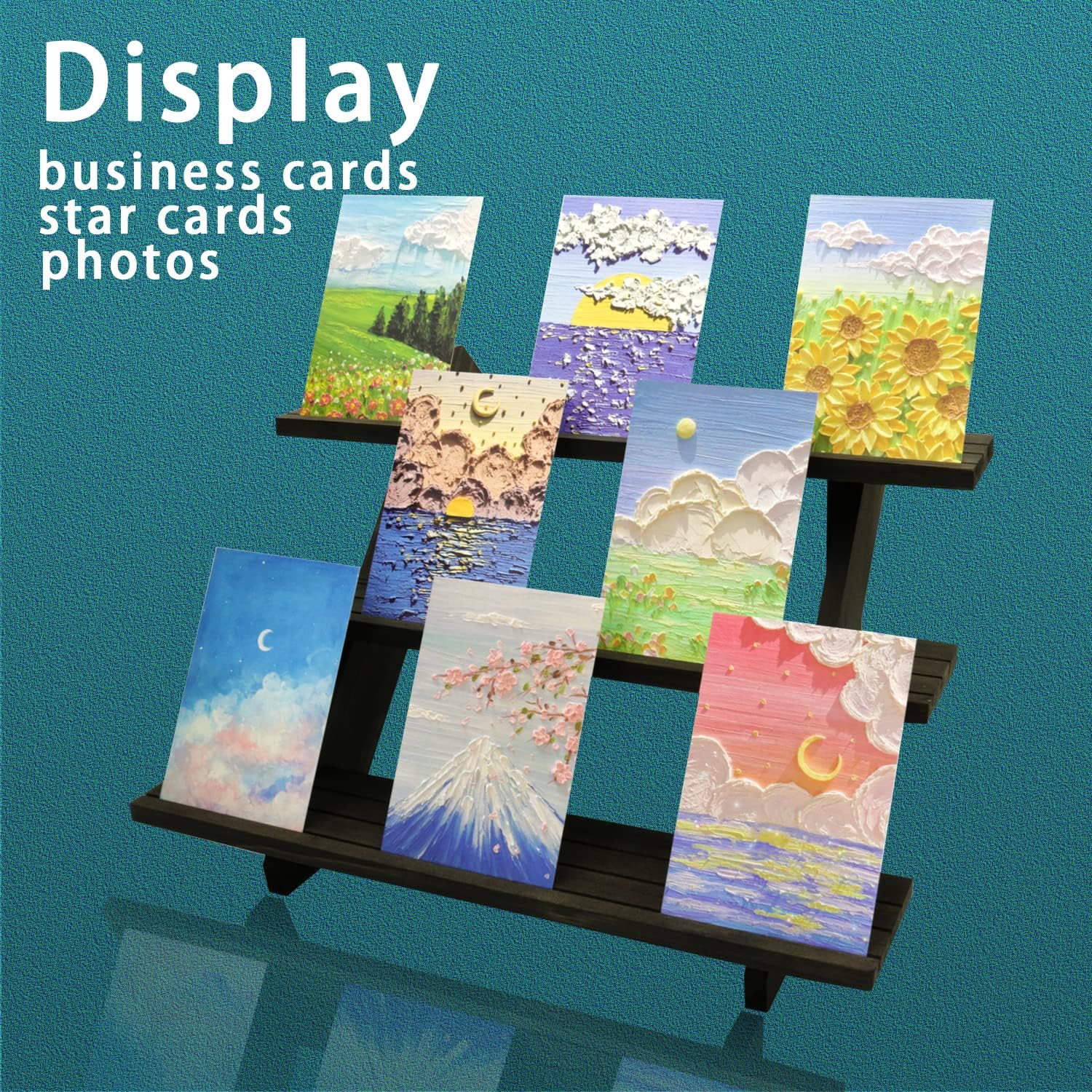 3 Tier Earring Display Stand For Selling Brown 1