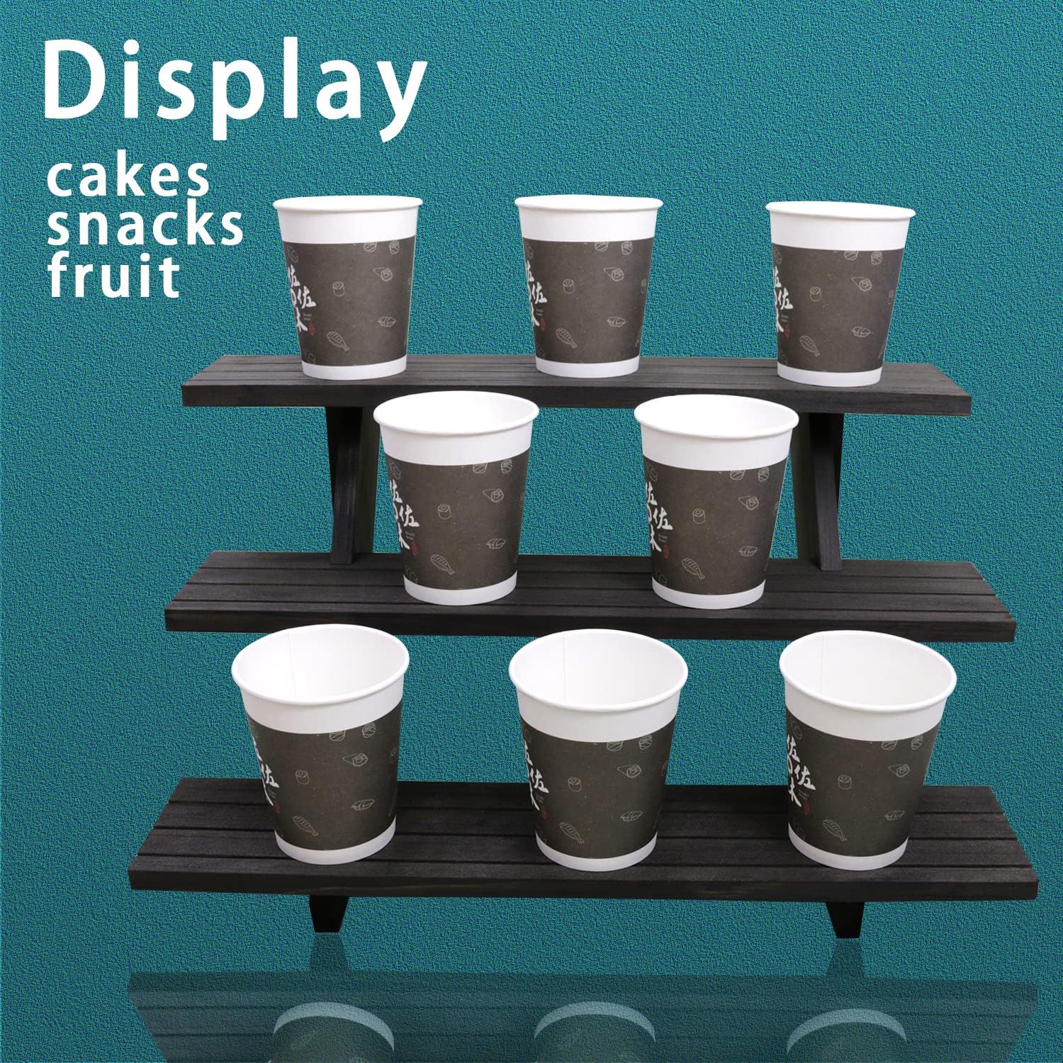3 Tier Earring Display Stand For Selling Brown 1