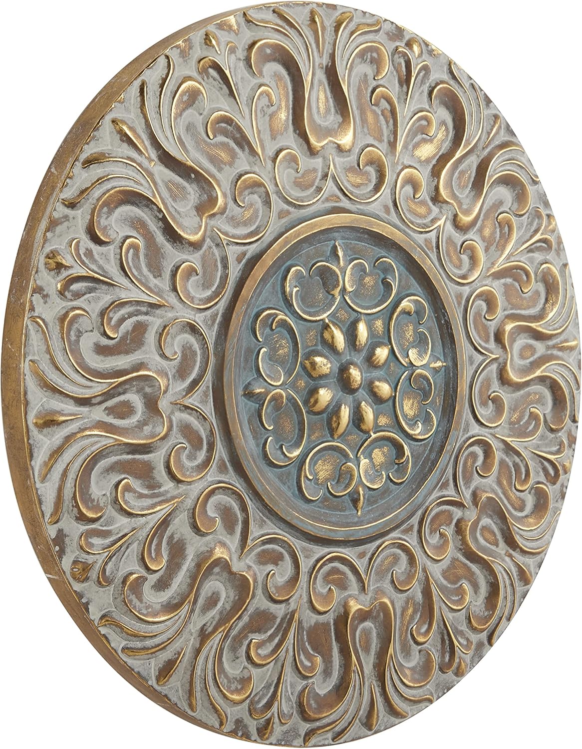 Deco 79 Gold Metal Wall Sculpture 32x2x32 Inch