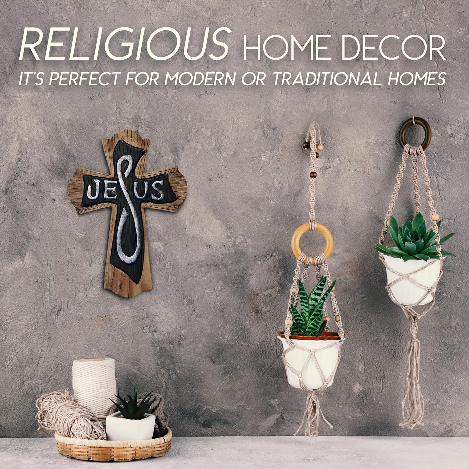 FOUR BEANS Wall Crosses for Home Decor