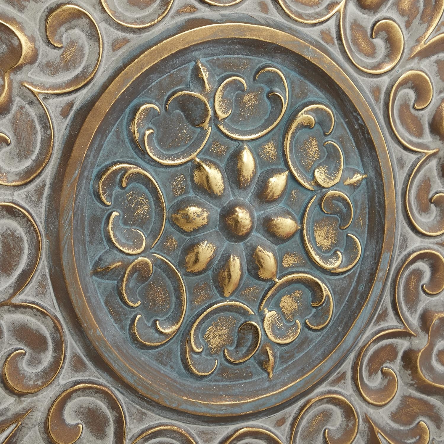 Deco 79 Gold Metal Wall Sculpture 32x2x32 Inch